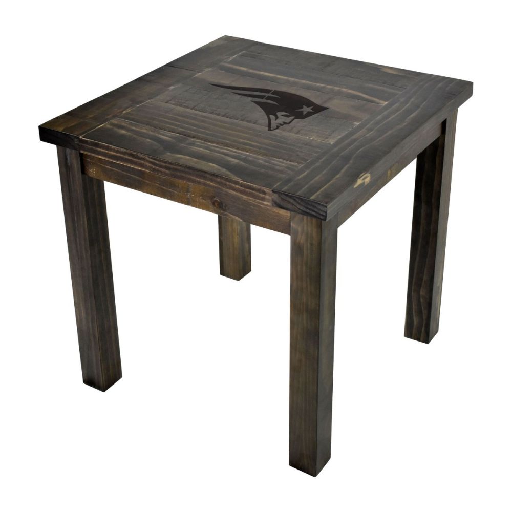 New England Patriots Reclaimed Side Table