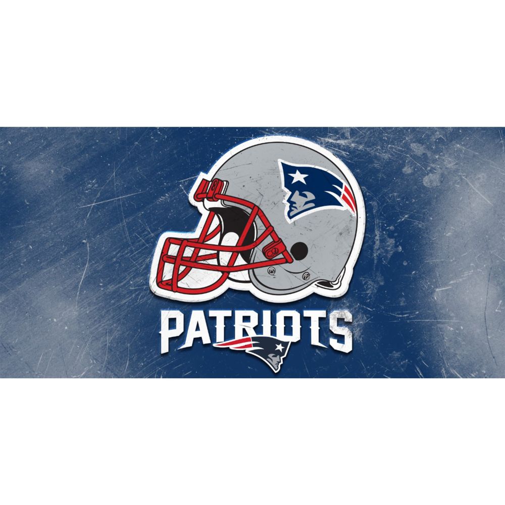 New England Patriots Glass Wall Art Helmet