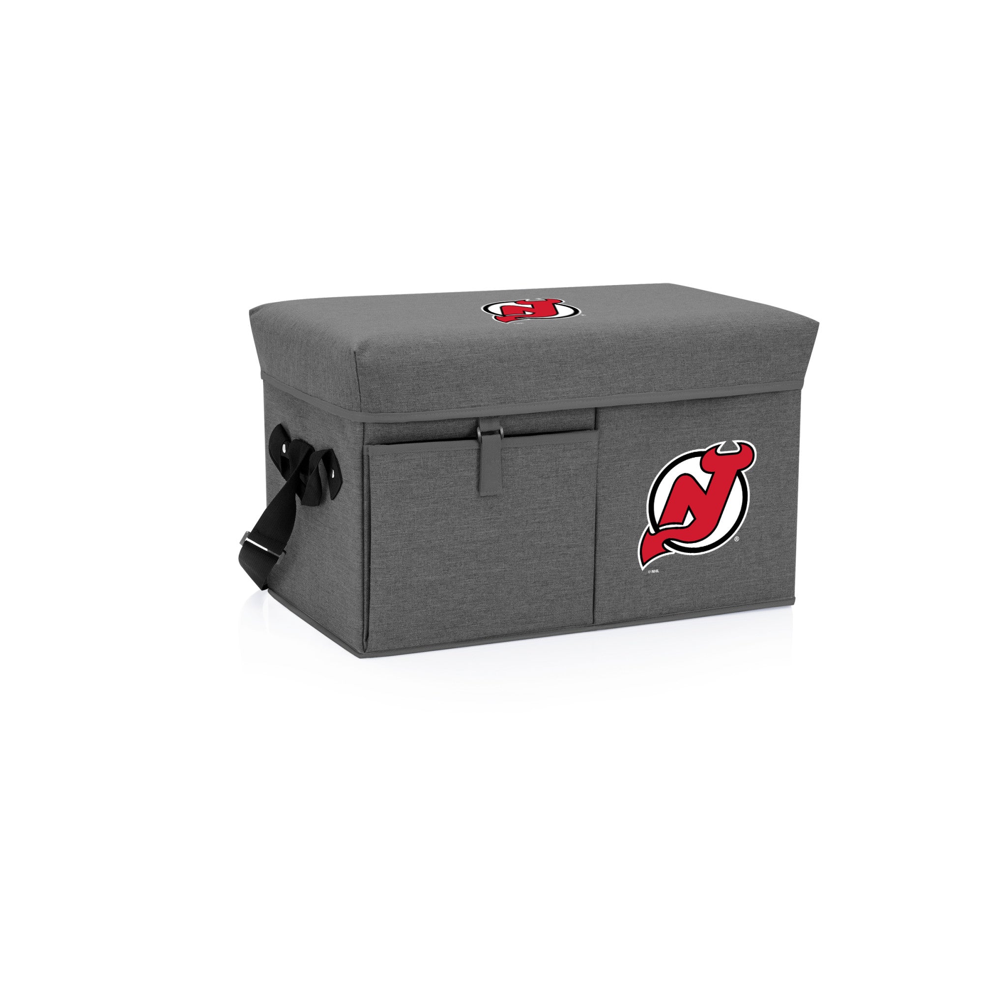 NEW JERSEY DEVILS - OTTOMAN PORTABLE COOLER, (GRAY)