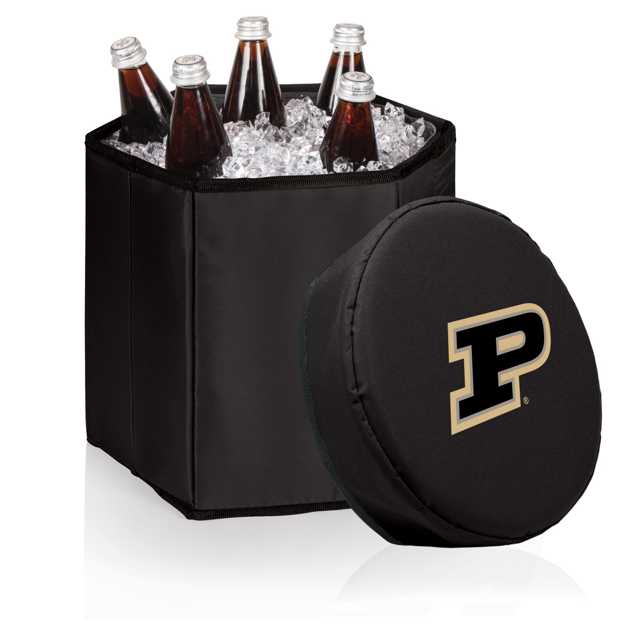 Purdue Boilermakers - Bongo Portable Cooler & Seat, (Black)