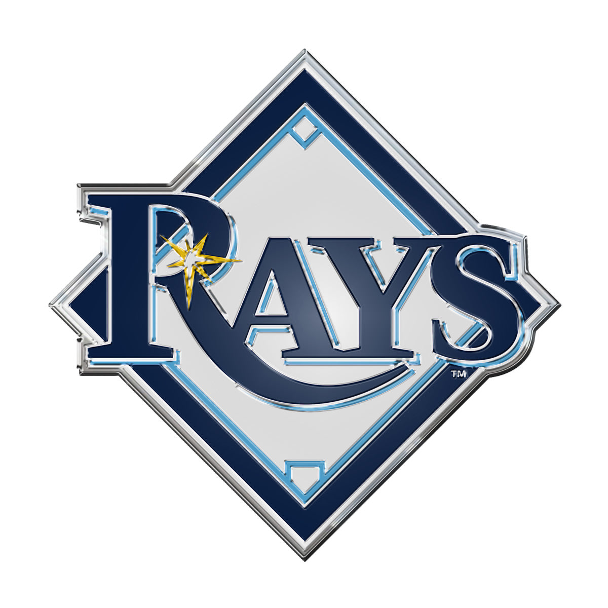 MLB - Tampa Bay Rays Embossed Color Emblem