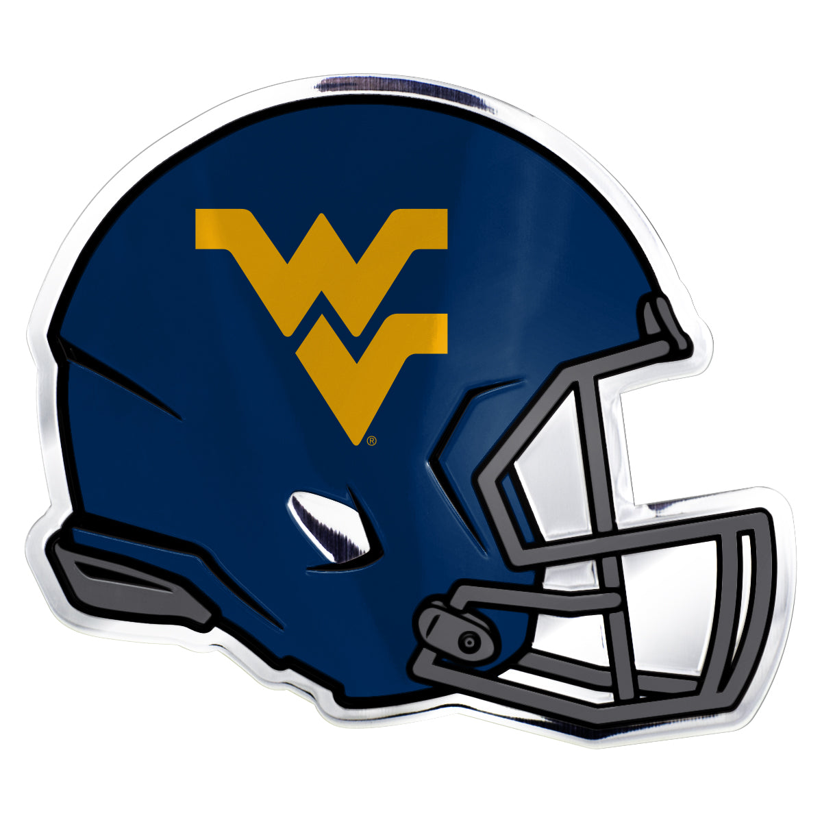 West Virginia University Embossed Helmet Emblem