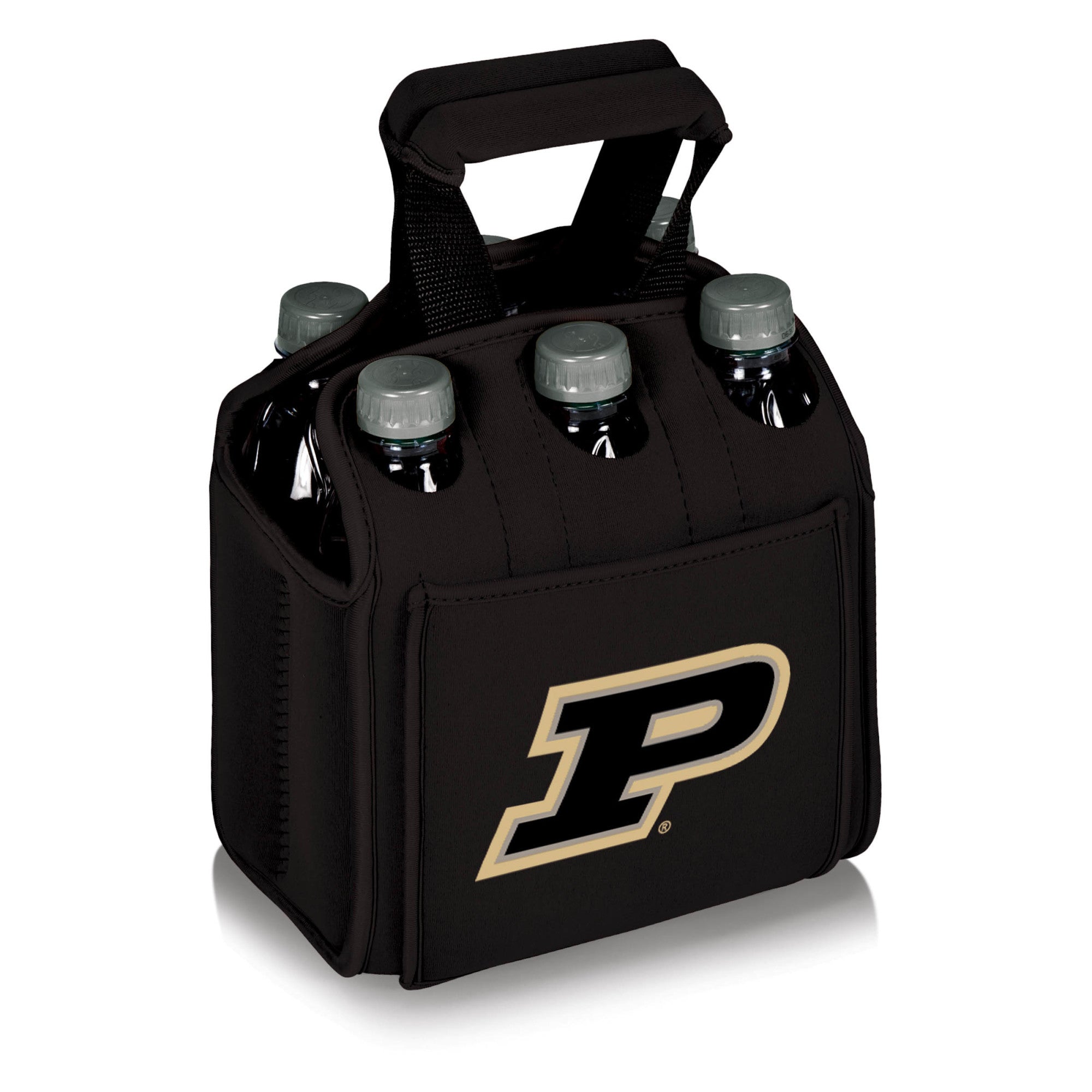 Purdue Boilermakers - Six Pack Beverage Carrier, (Black)