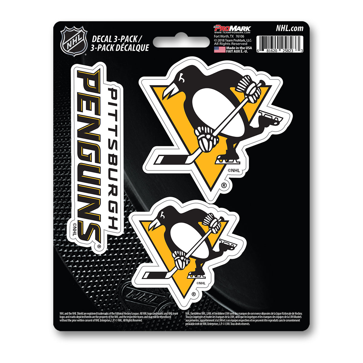 NHL - Pittsburgh Penguins Decal 3-pk