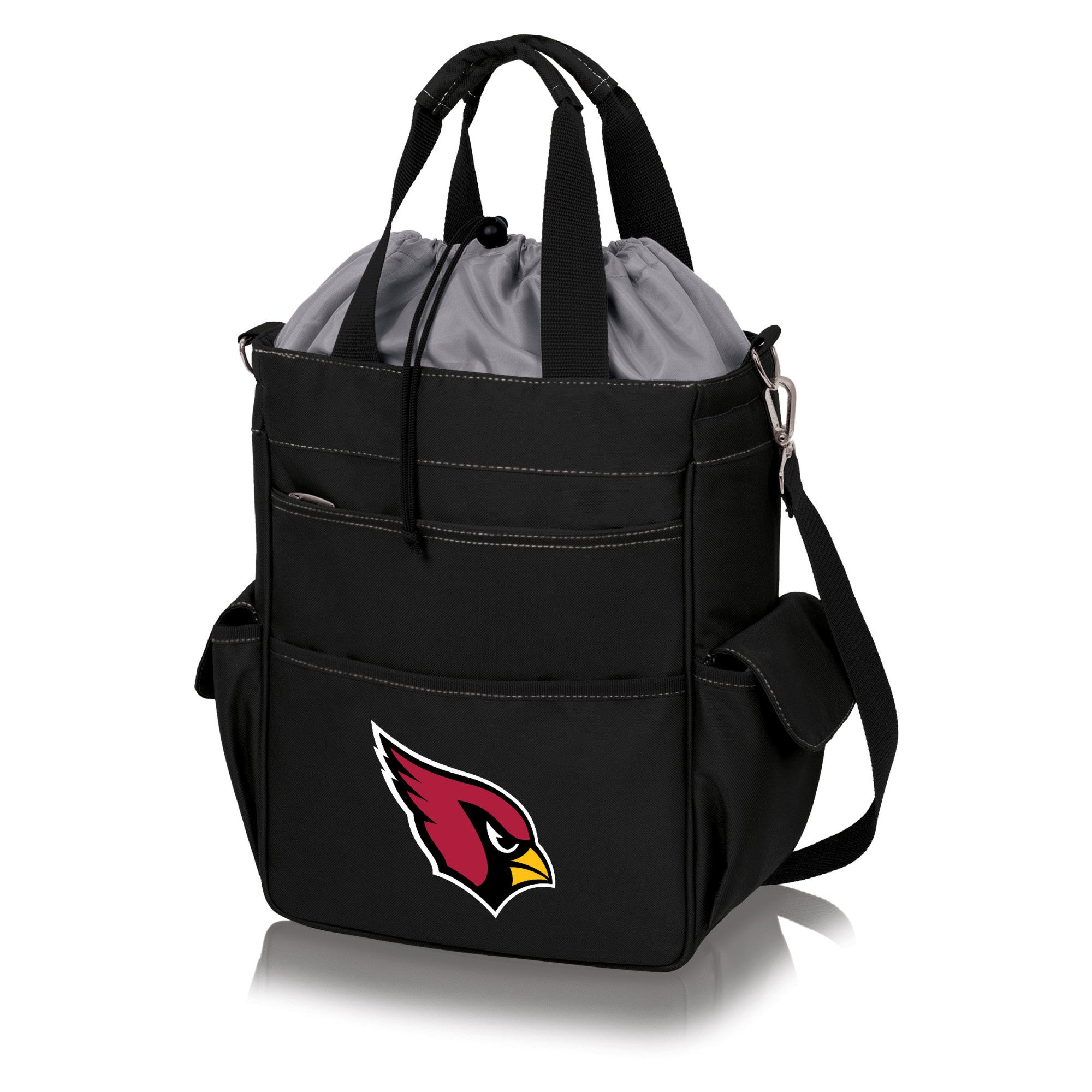 Arizona Cardinals - Activo Cooler Tote Bag, (Black with Gray Accents)