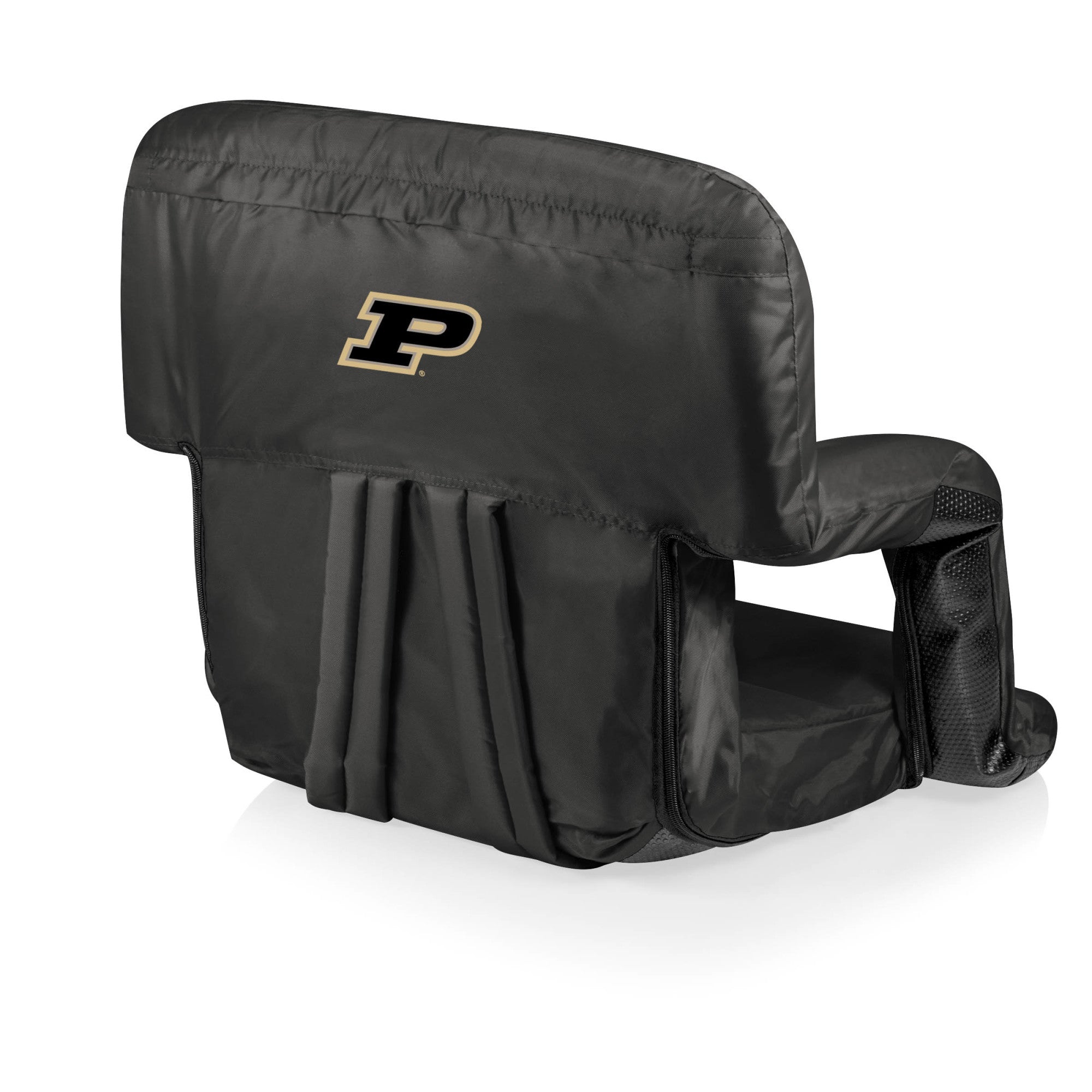 Purdue Boilermakers - Ventura Portable Reclining Stadium Seat, (Black)