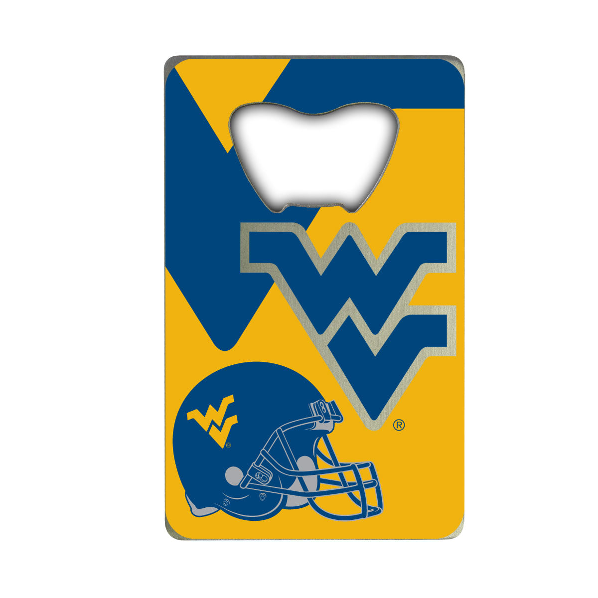 West Virginia University Credit Card Bottle Opener