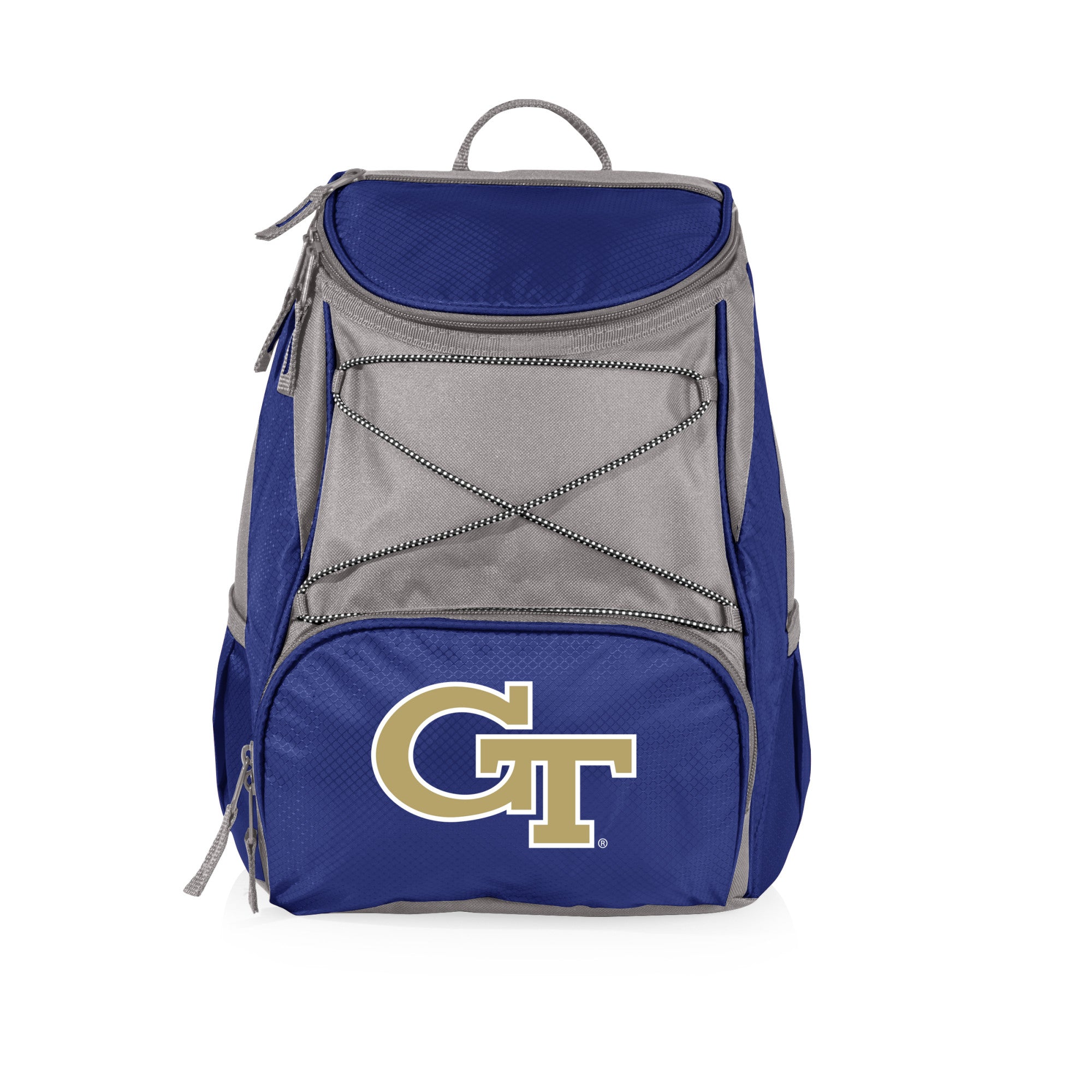 Georgia Tech Yellow Jackets - PTX Backpack Cooler, (Navy Blue with Gray Accents)