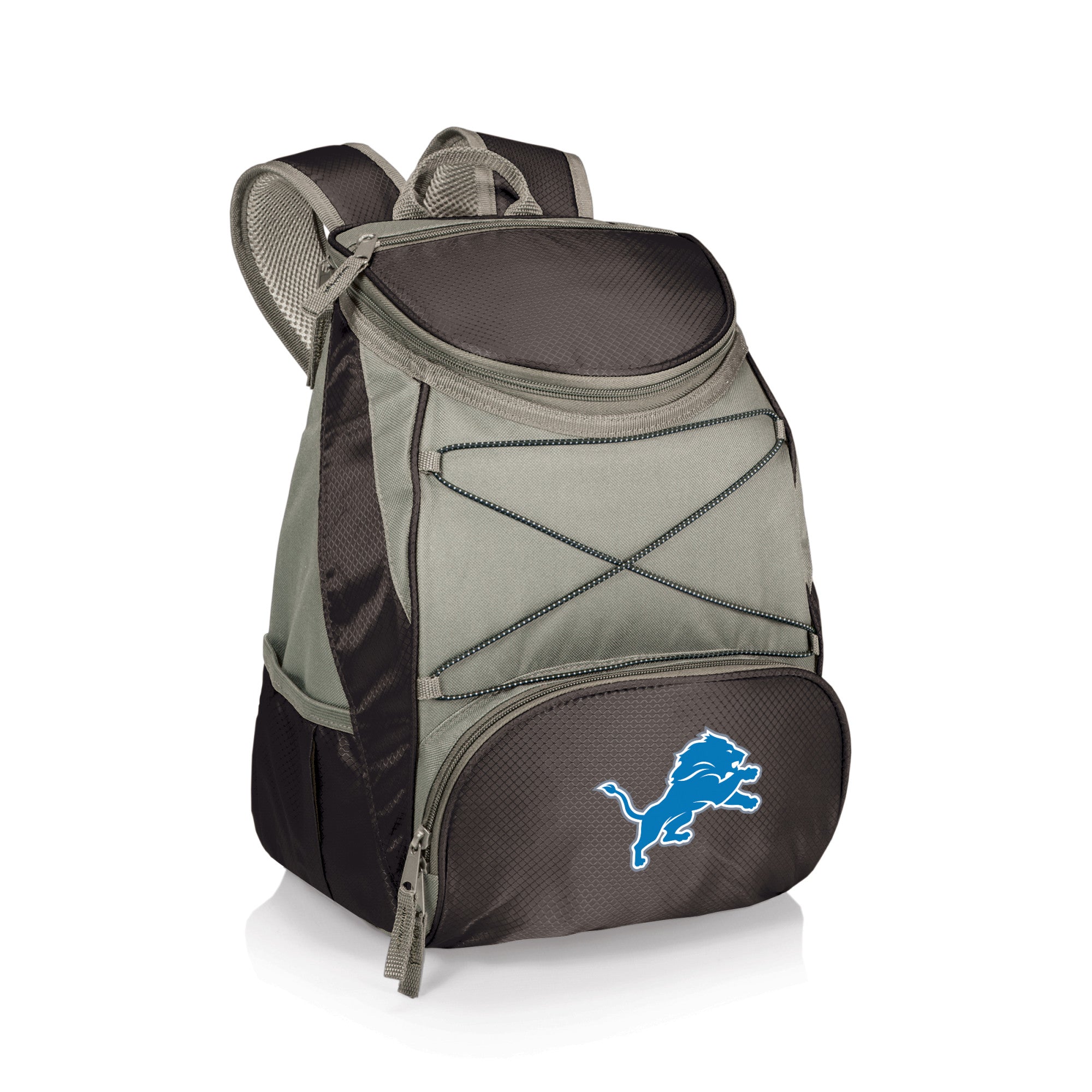 Detroit Lions - PTX Backpack Cooler, (Black with Gray Accents)