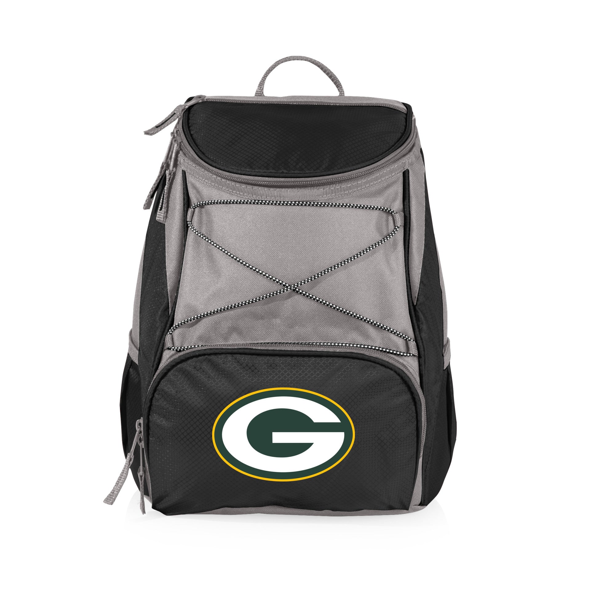 Green Bay Packers - PTX Backpack Cooler, (Black with Gray Accents)