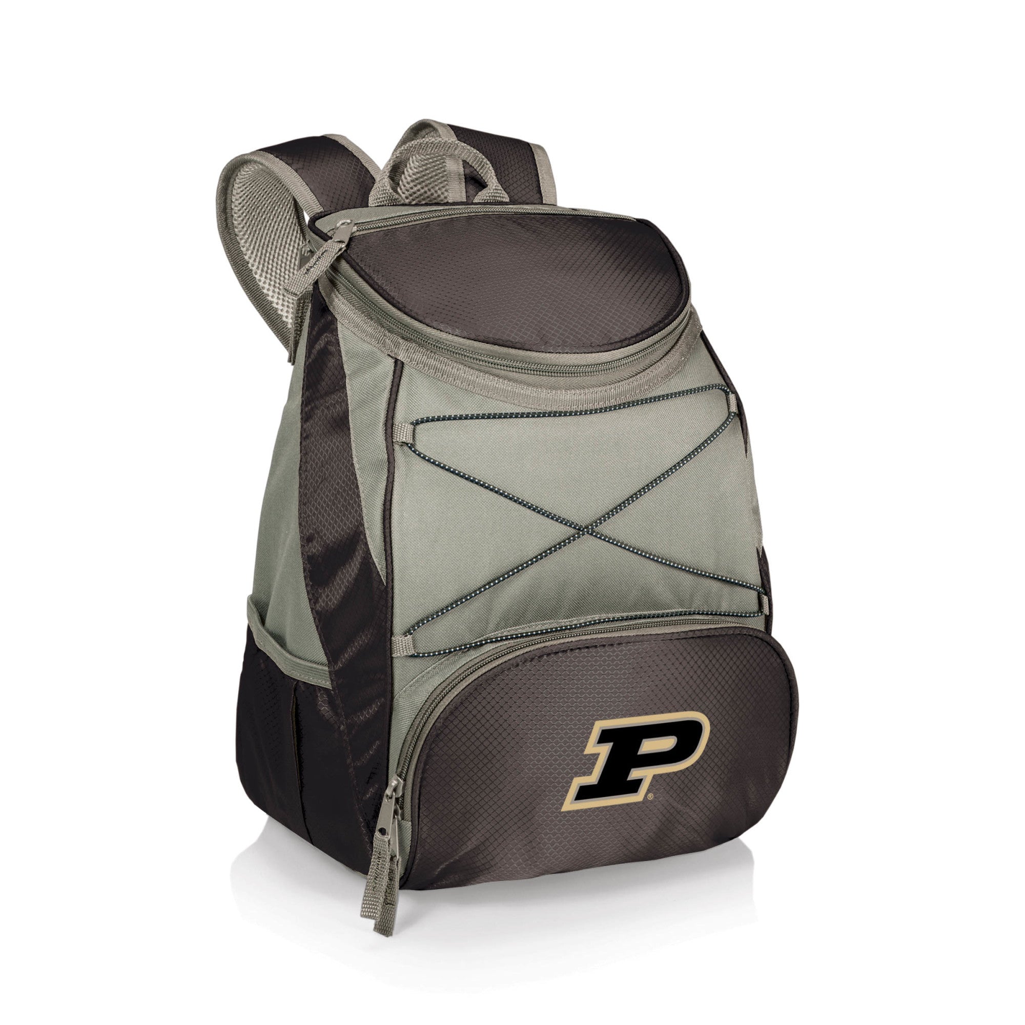 Purdue Boilermakers - PTX Backpack Cooler, (Black with Gray Accents)