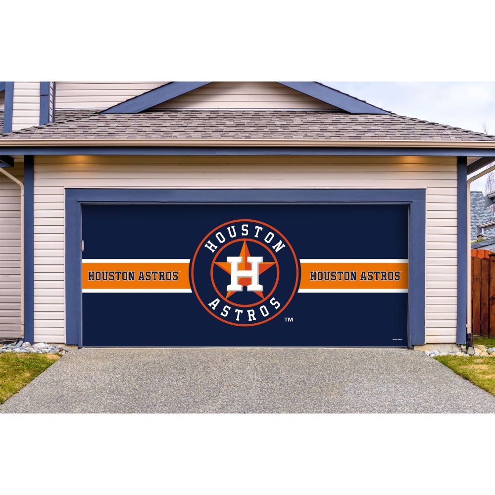 Houston Astros Double Garage Door Cover