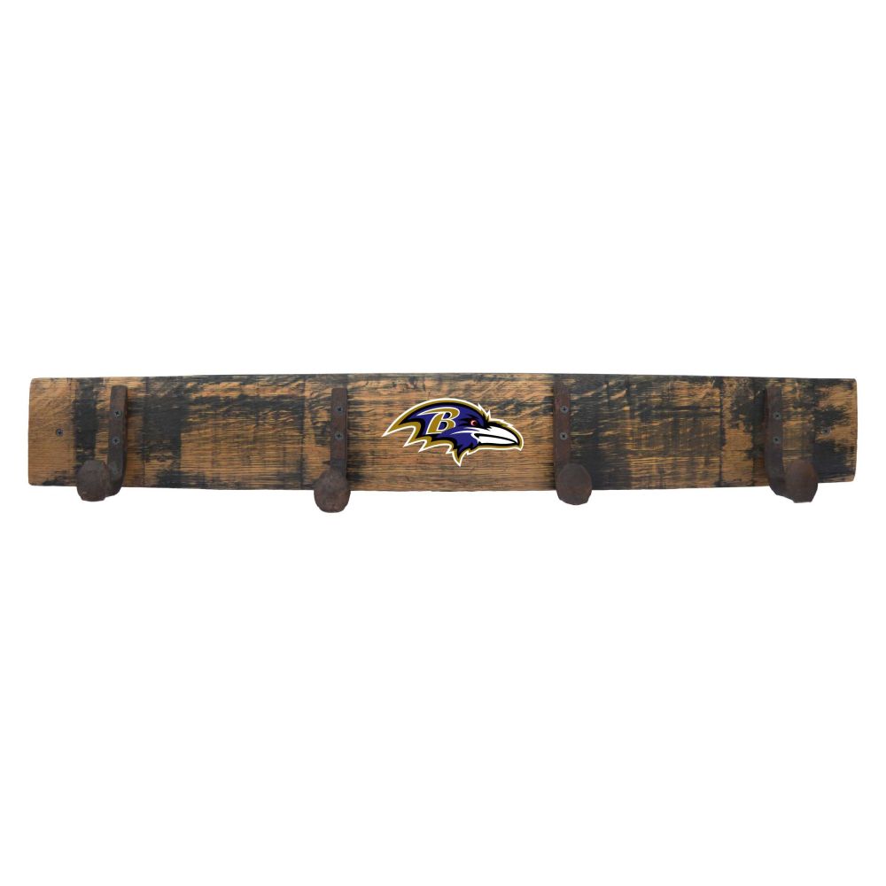 Baltimore Ravens Oak Coat Rack