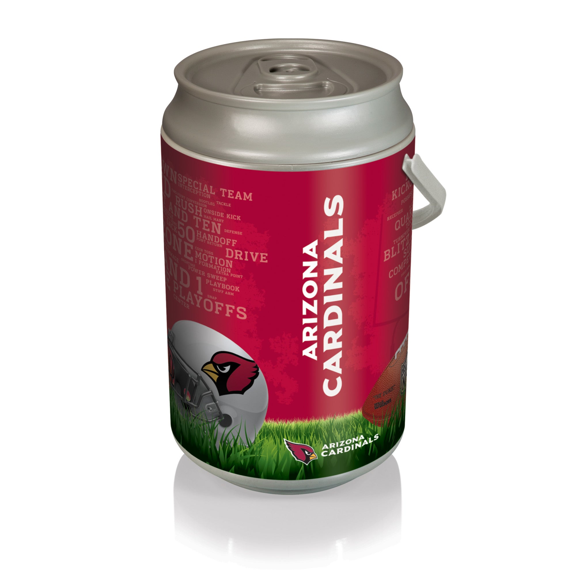 Arizona Cardinals - Mega Can Cooler, (Silver)