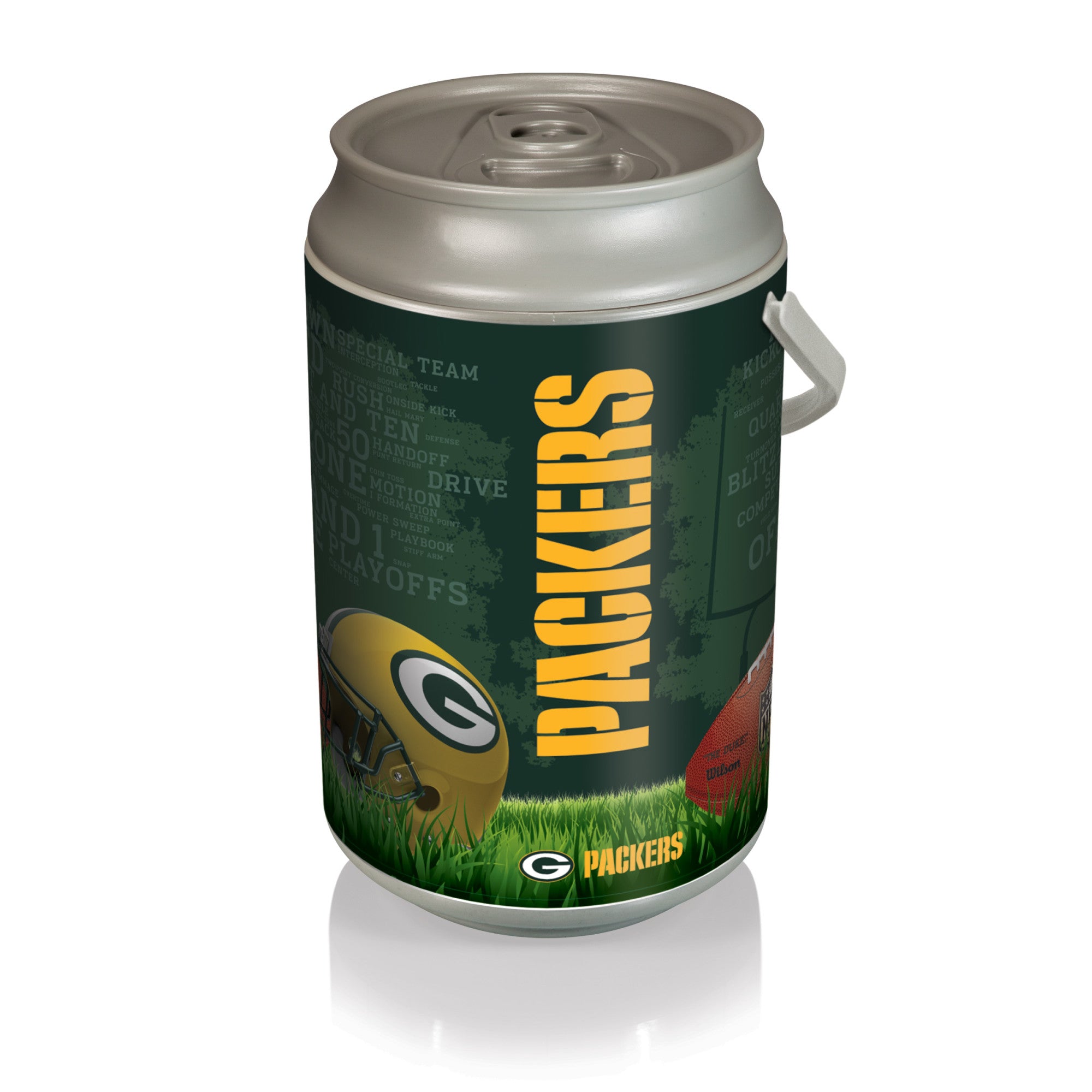 Green Bay Packers - Mega Can Cooler, (Silver)