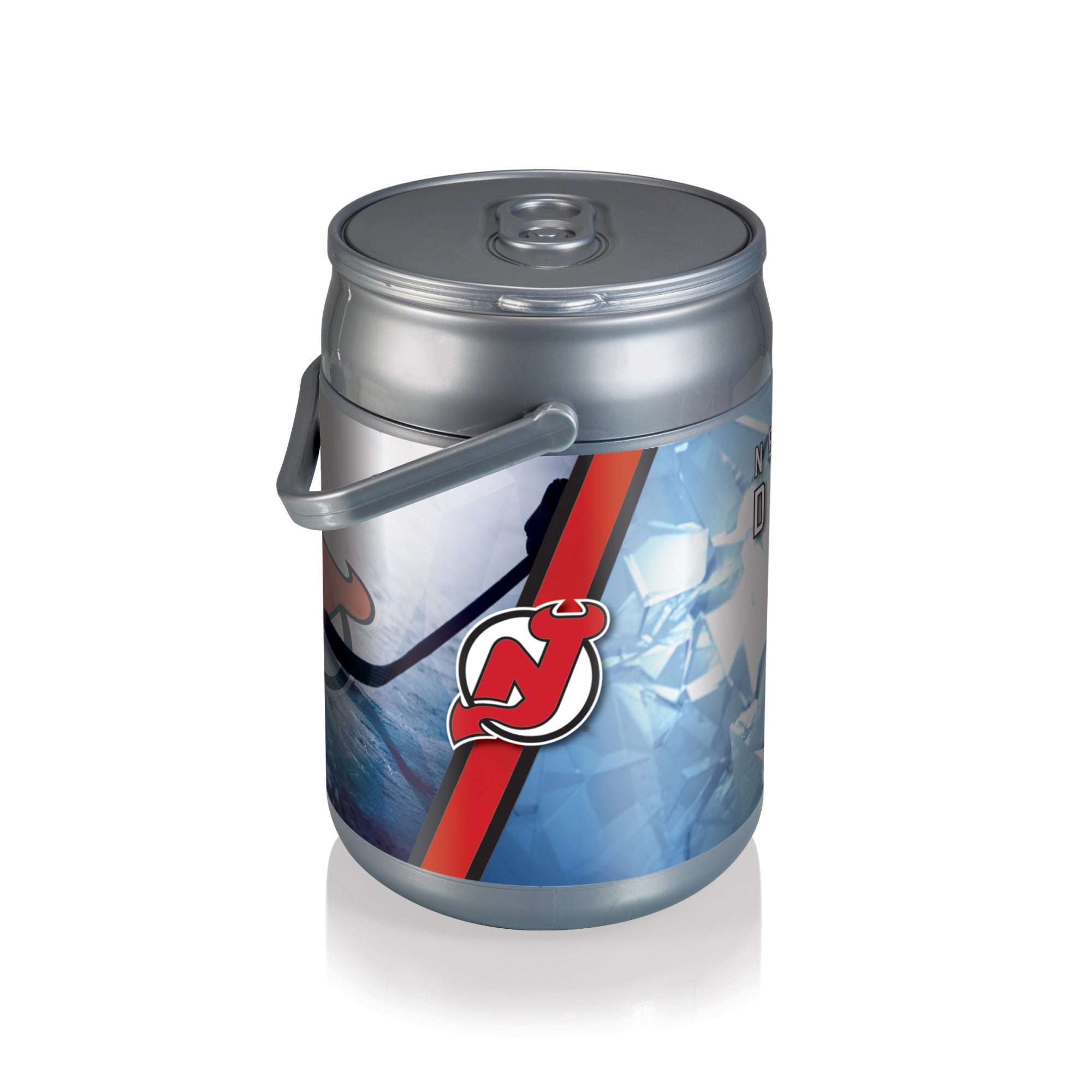 NEW JERSEY DEVILS - CAN COOLER, (SILVER)