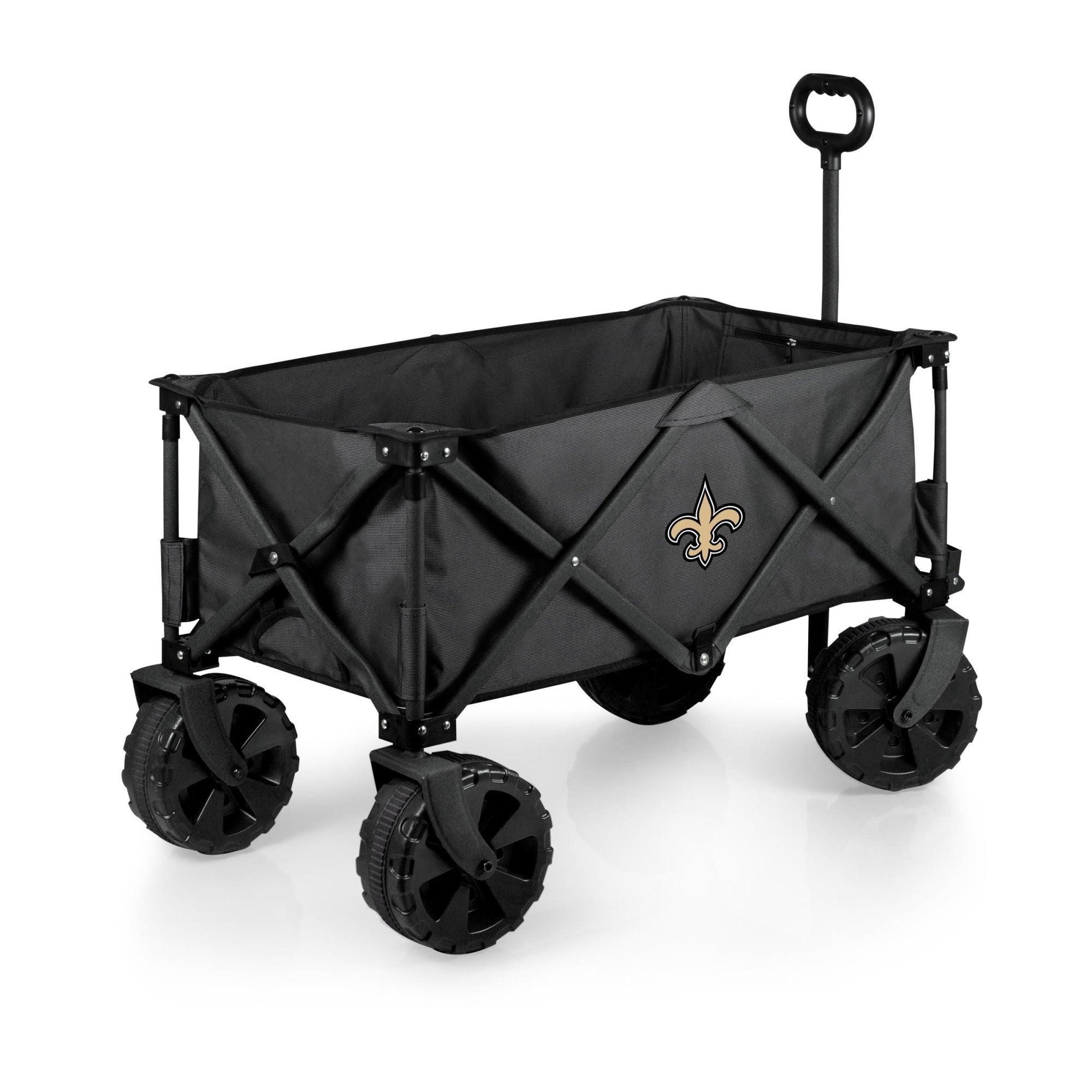 New Orleans Saints - Adventure Wagon Elite All-Terrain Portable Utility Wagon, (Dark Gray)