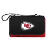 Kansas City Chiefs - Blanket Tote Outdoor Picnic Blanket, (Red with Black Flap)