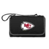Kansas City Chiefs - Blanket Tote Outdoor Picnic Blanket, (Black with Black Exterior)