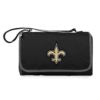 New Orleans Saints - Blanket Tote Outdoor Picnic Blanket, (Black with Black Exterior)