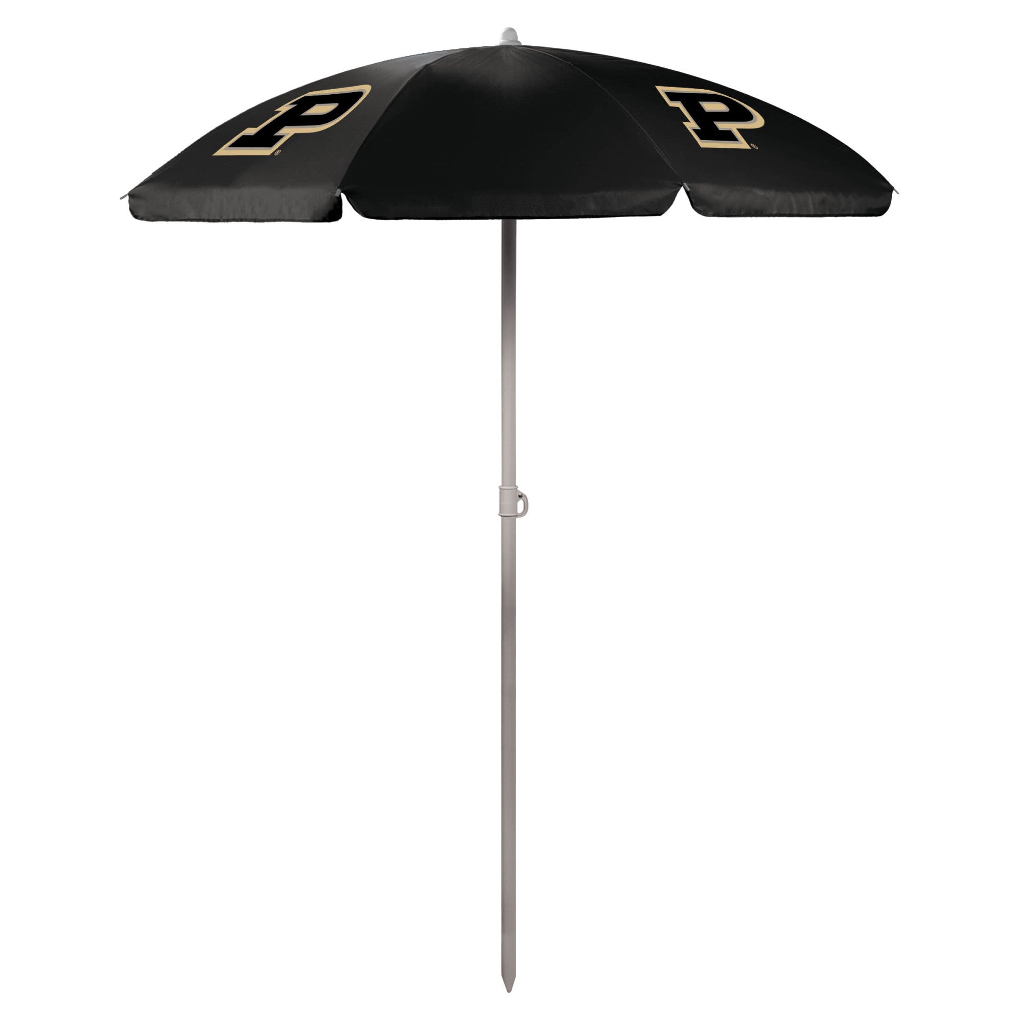 Purdue Boilermakers - 5.5 Ft. Portable Beach Umbrella, (Black)