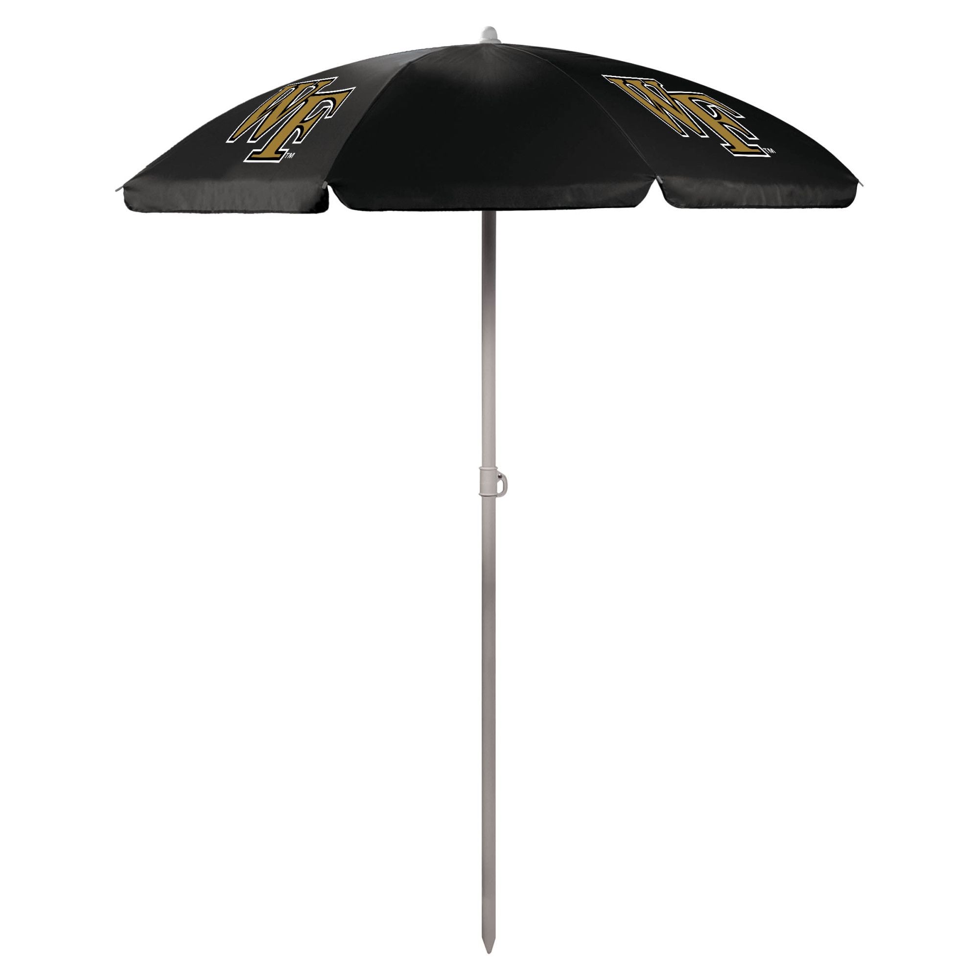 Wake Forest Demon Deacons - 5.5 Ft. Portable Beach Umbrella, (Black)