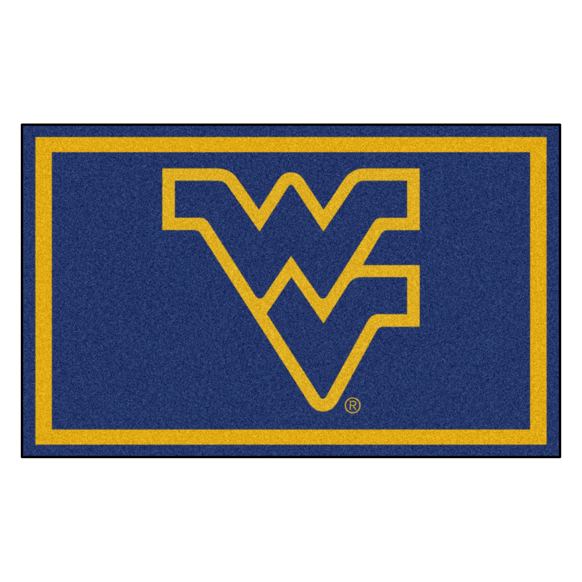 West Virginia University 4x6 Rug