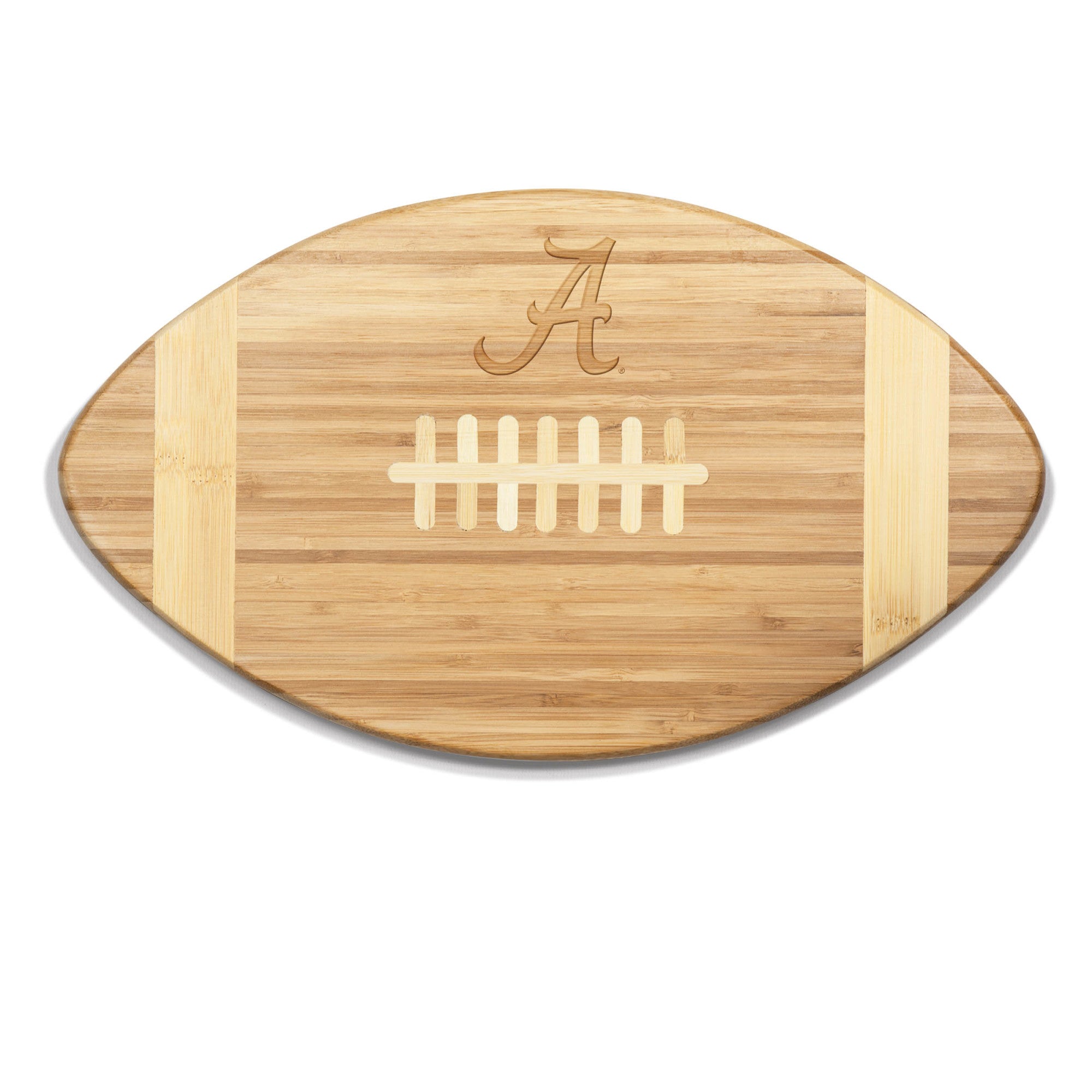 Alabama Crimson Tide - Touchdown! Football Cutting Board & Serving Tray, (Bamboo)