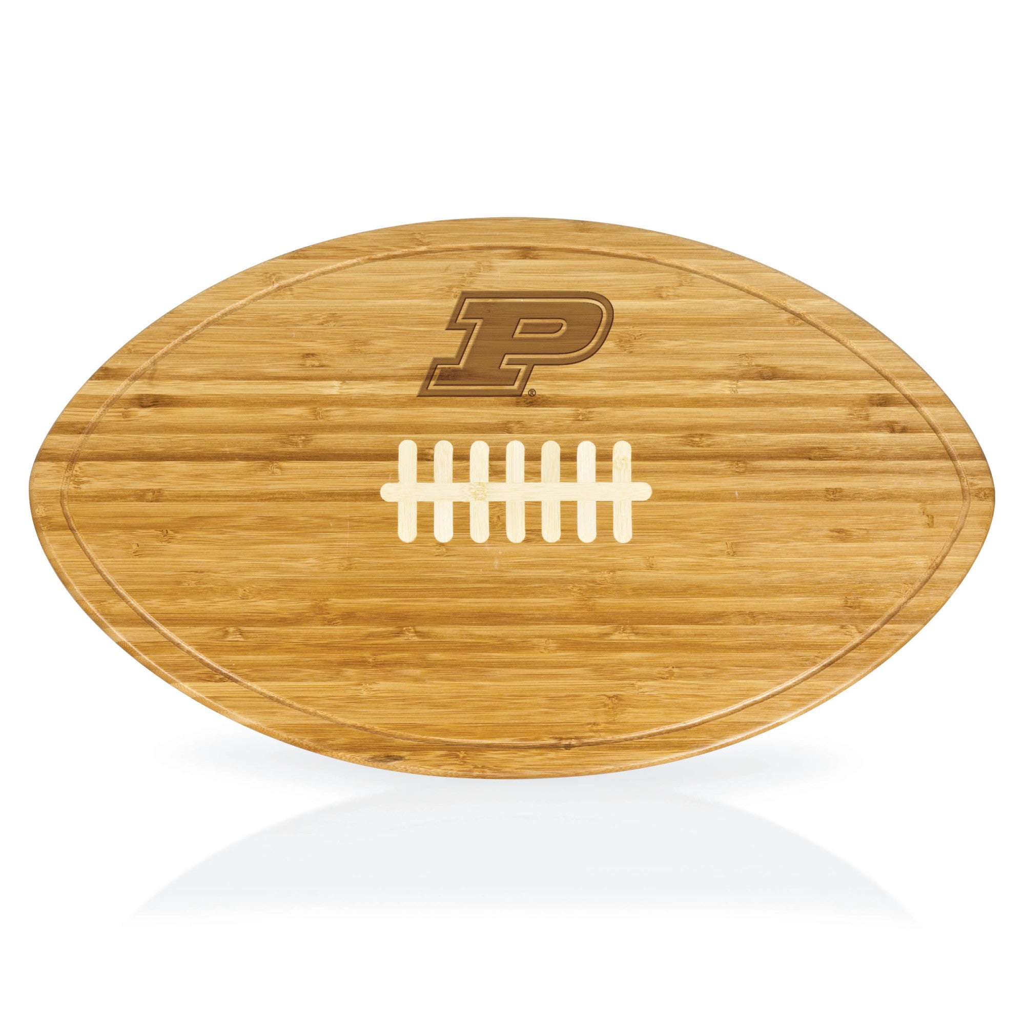 Purdue Boilermakers - Kickoff Football Cutting Board & Serving Tray, (Bamboo)