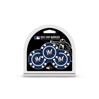 Milwaukee Brewers 3 Pack Golf Chips