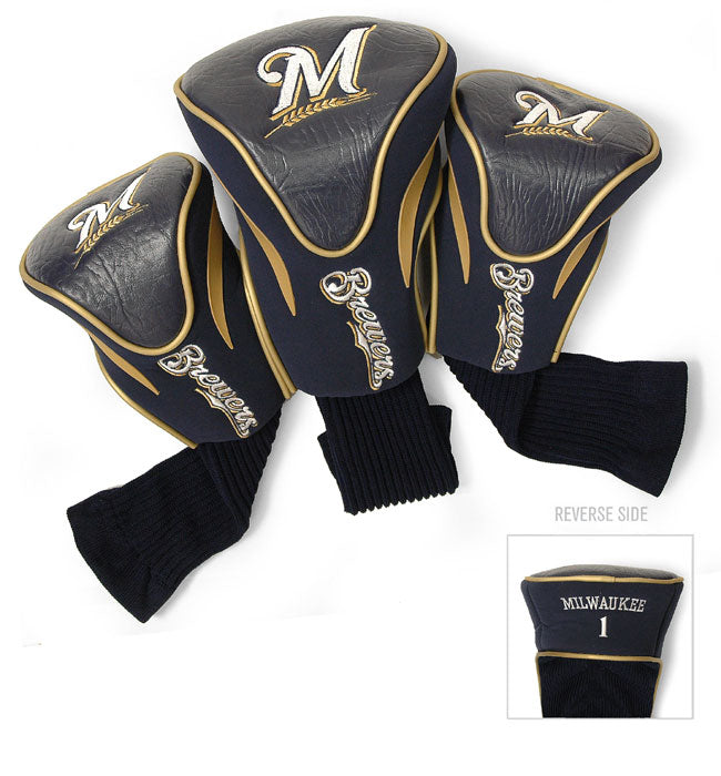 Milwaukee Brewers 3 Pk Contour Sock Headcovers