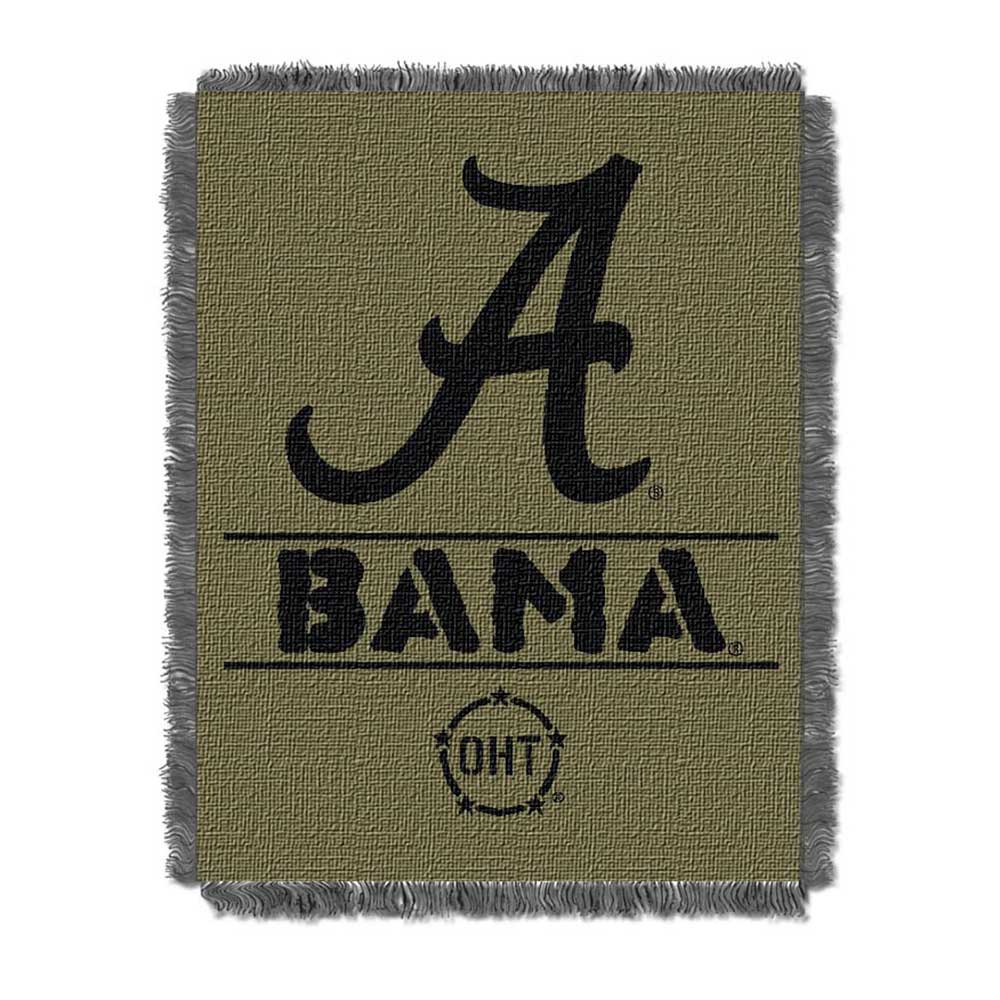 Alabama Crimson Tide OHT Rank Woven Jacquard Throw Blanket