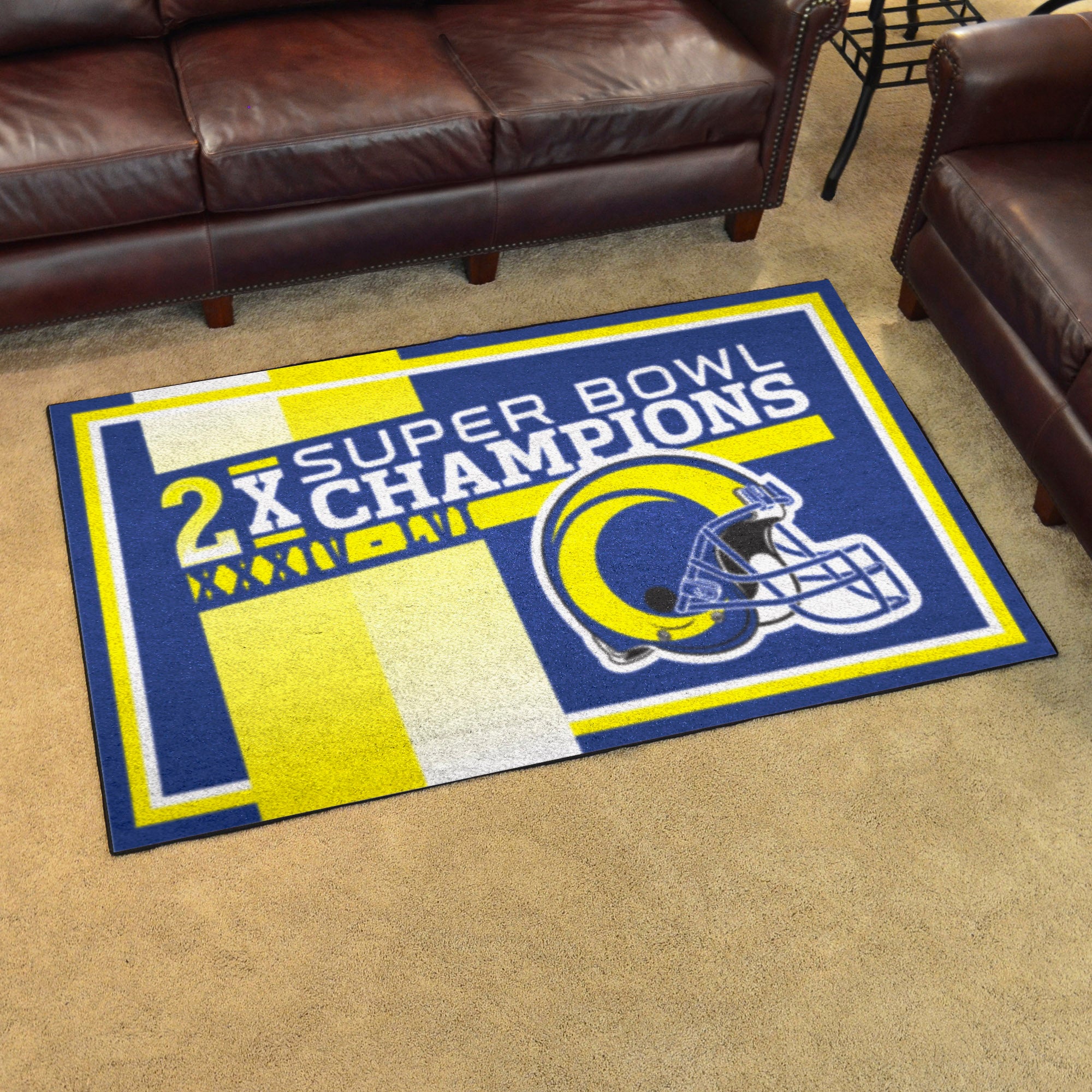 NFL - Los Angeles Rams Dynasty 4ft. x 6ft. Plush Area Rug