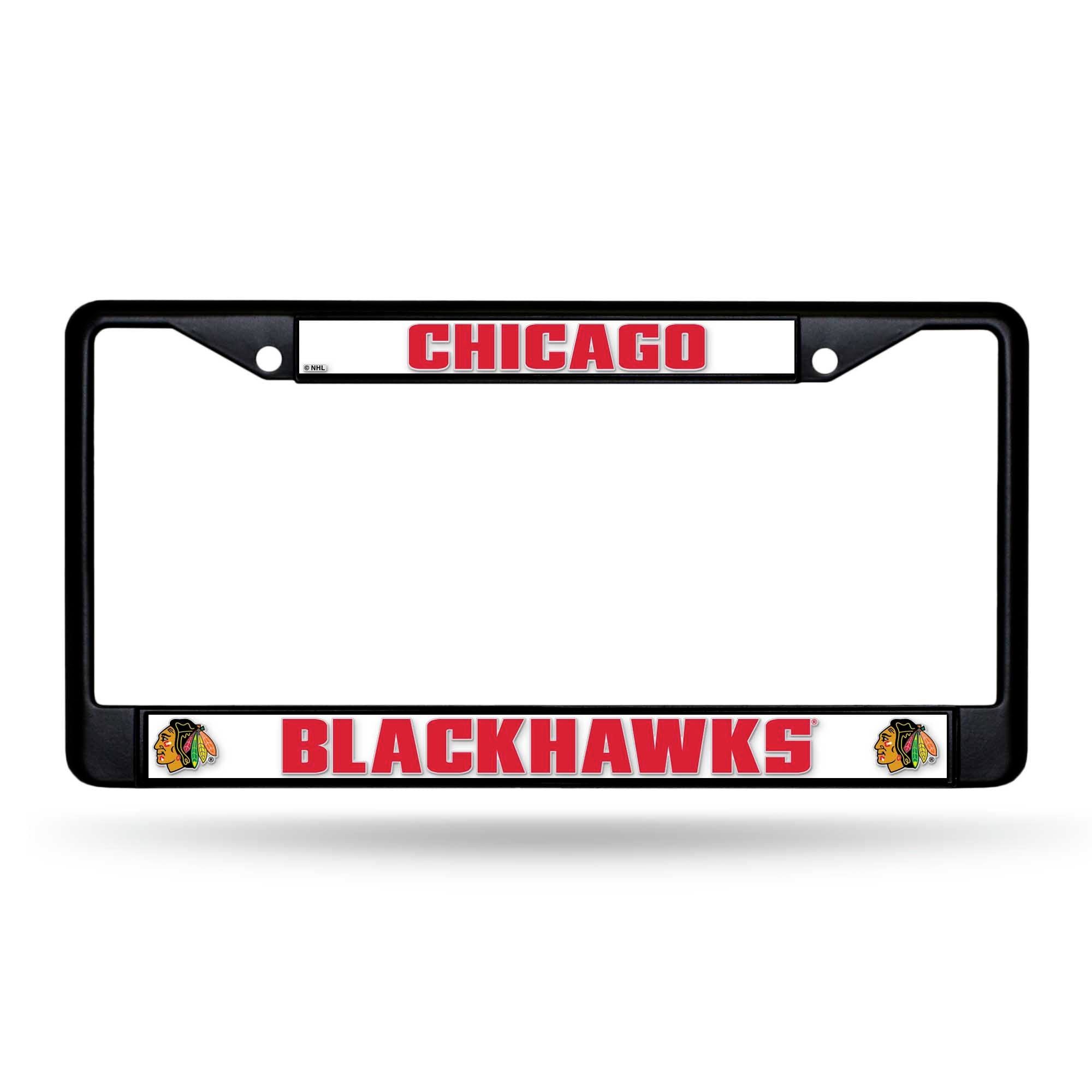 Chicago Blackhawks Black License Plate Frame