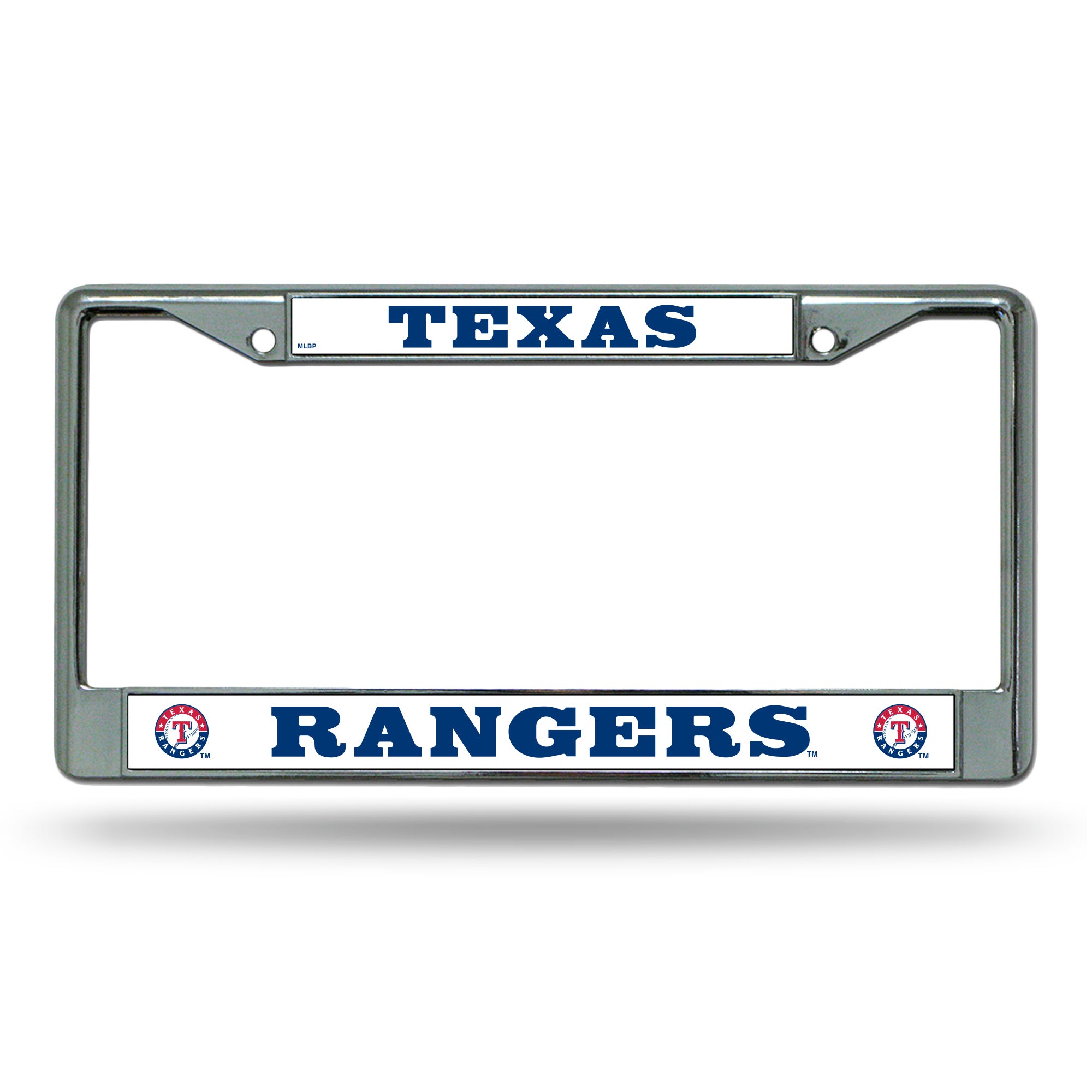 Texas Rangers Chrome License Plate Frame