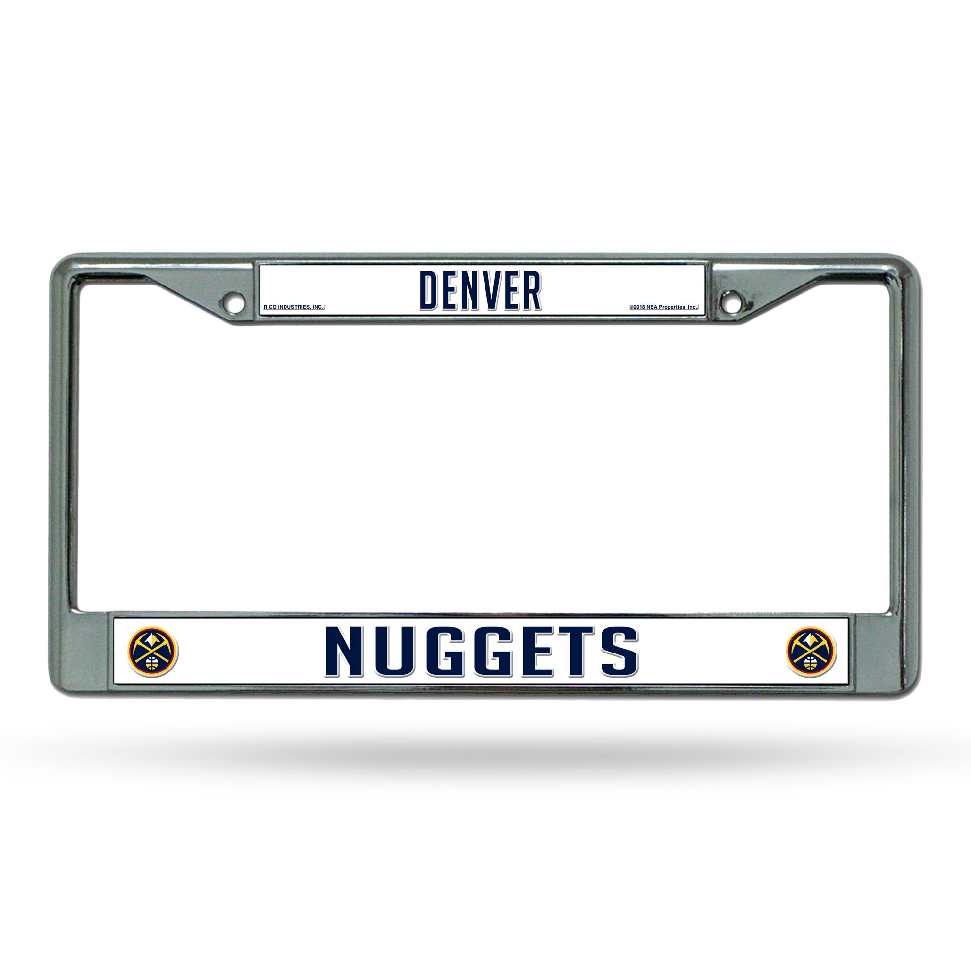 Denver Nuggets Chrome License Plate Frame