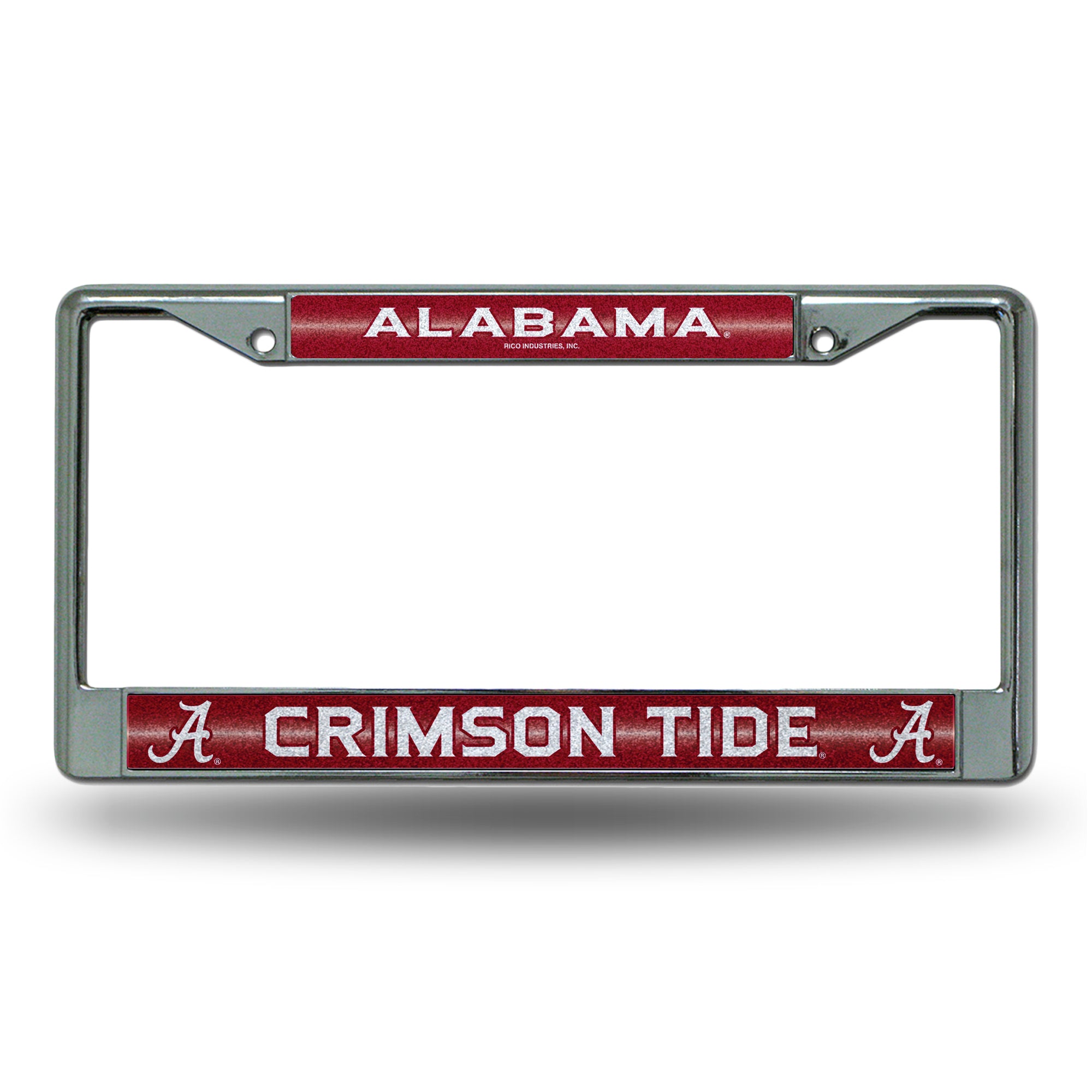 Alabama Crimson Tide Glitter Chrome License Plate Frame