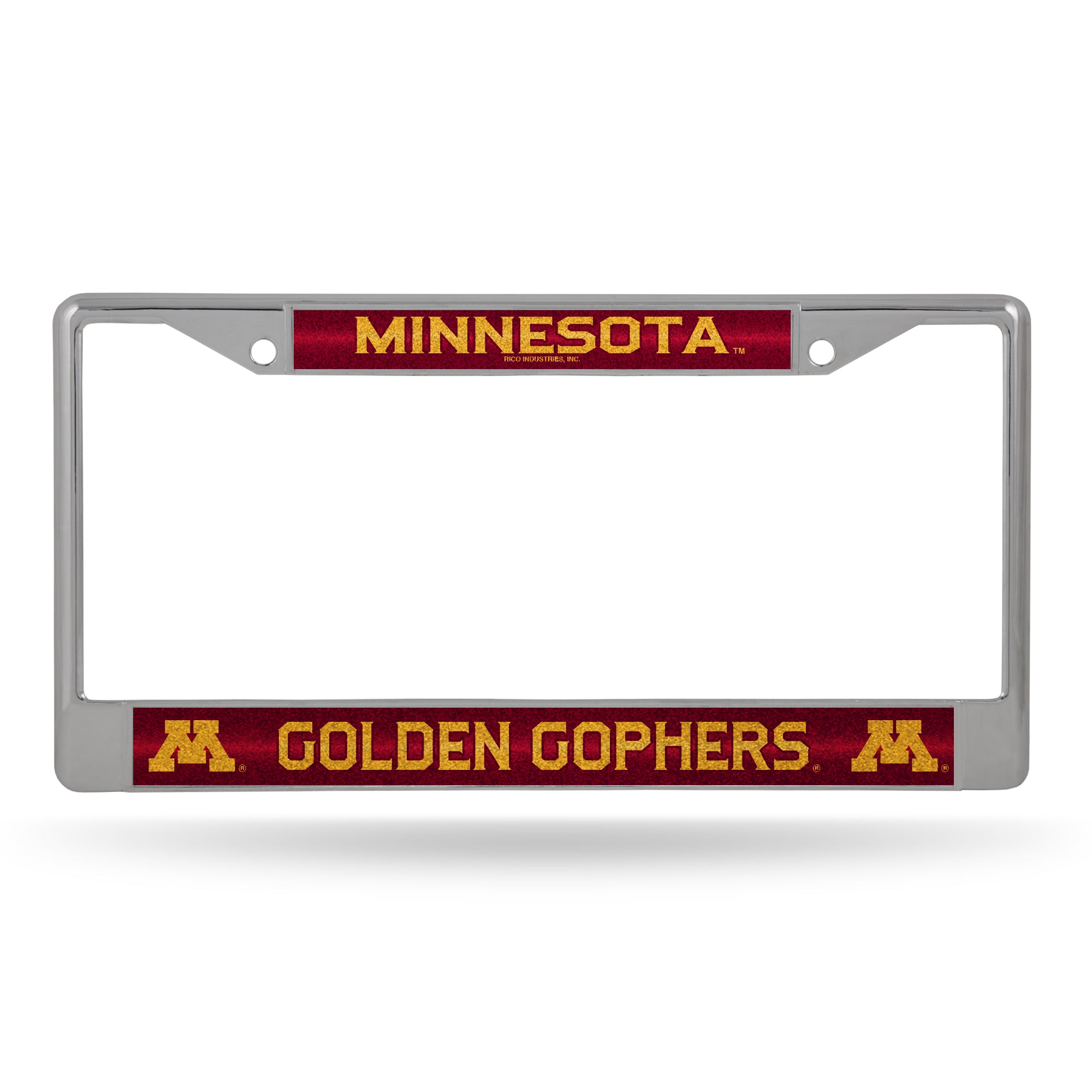 Minnesota Golden Gophers Glitter Chrome License Plate Frame