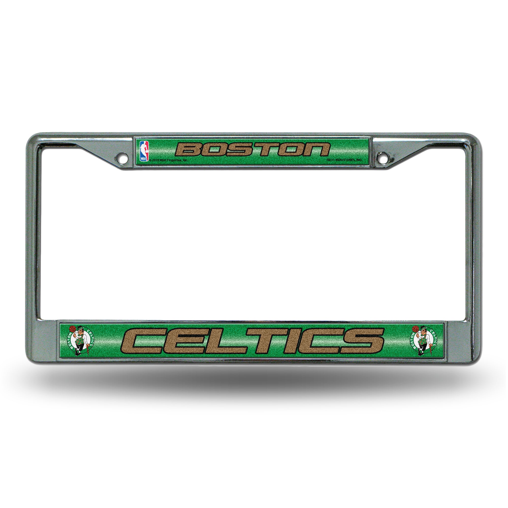 Boston Celtics Glitter Chrome License Plate Frame