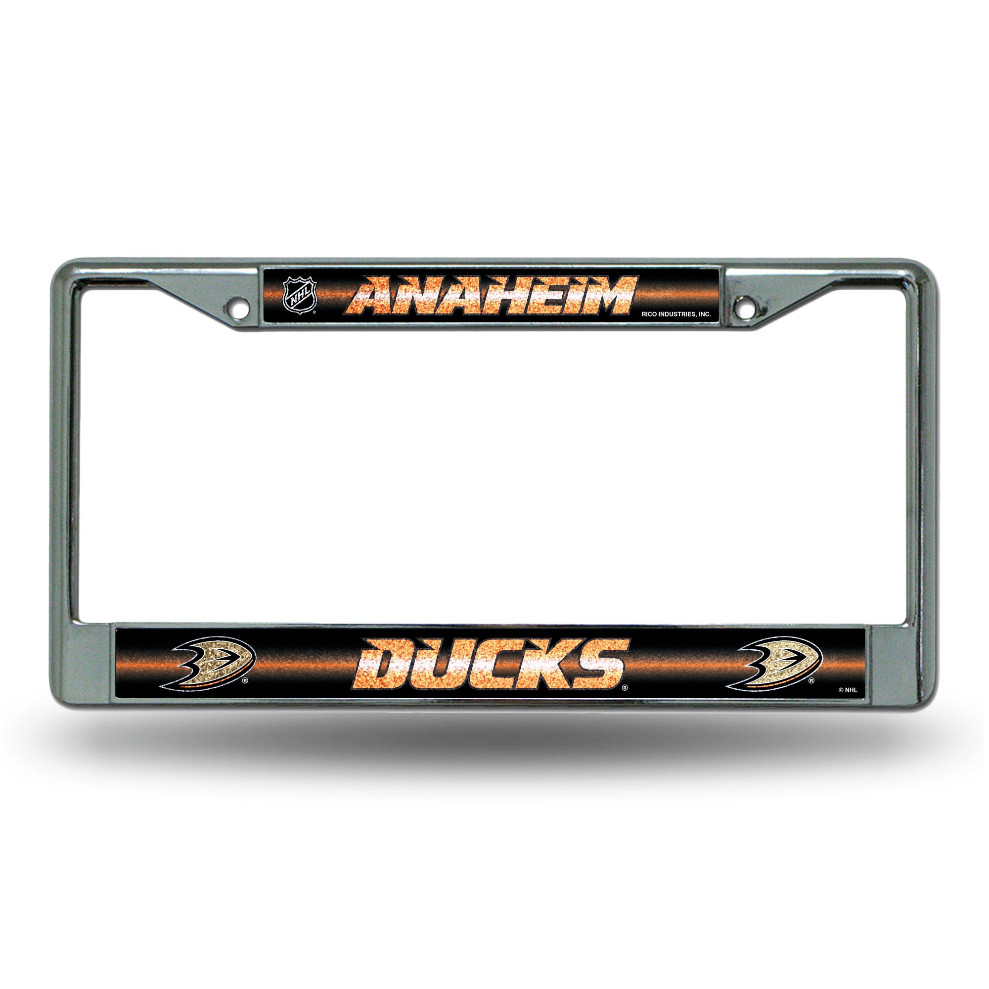 Anaheim Ducks Glitter Chrome License Plate Frame