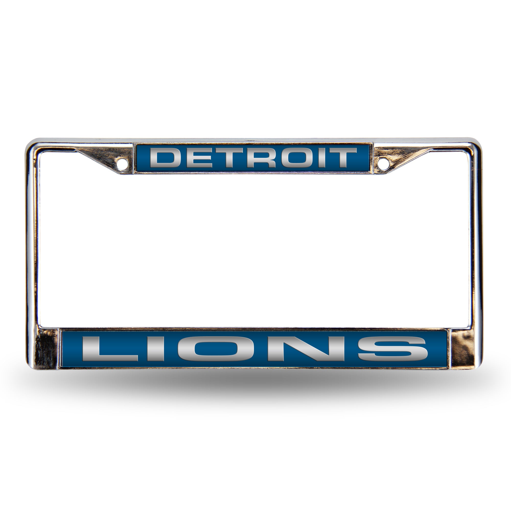 Detroit Lions Laser Chrome 12 x 6 License Plate Frame