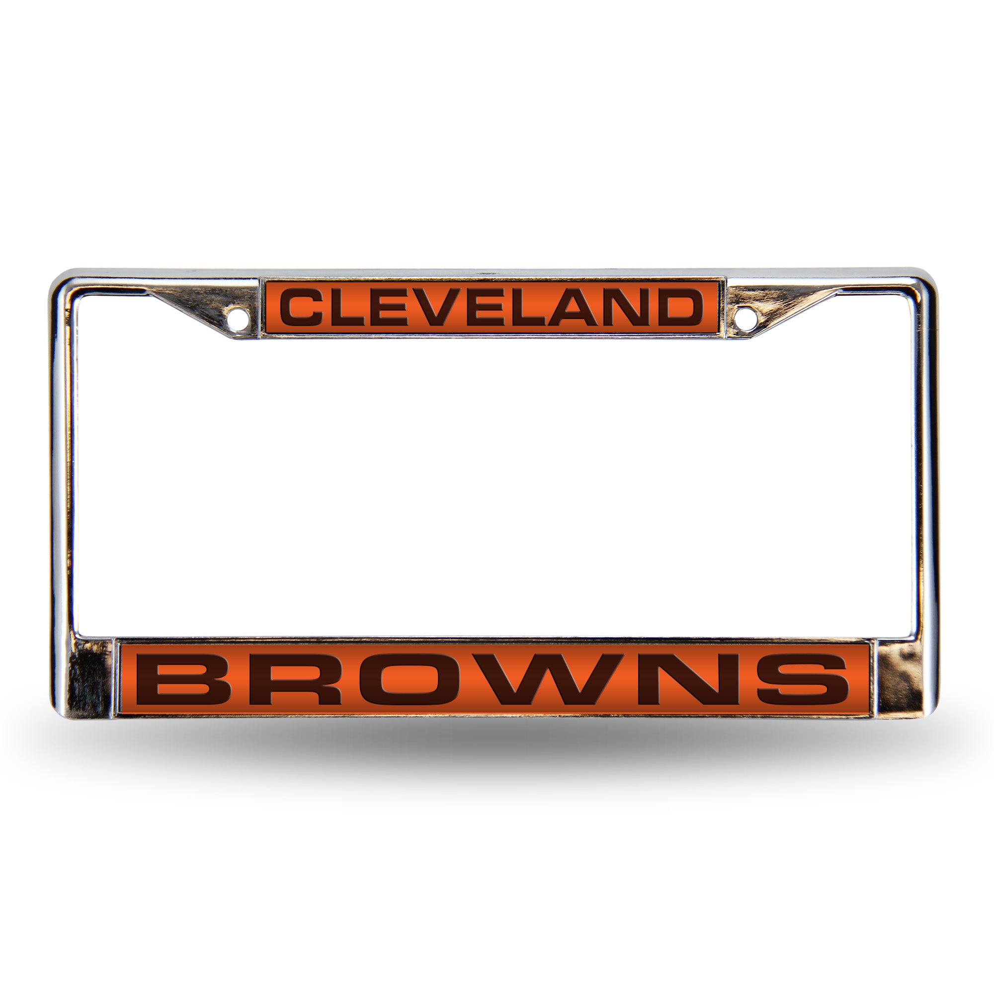 Cleveland Browns Laser Chrome 12 x 6 License Plate Frame