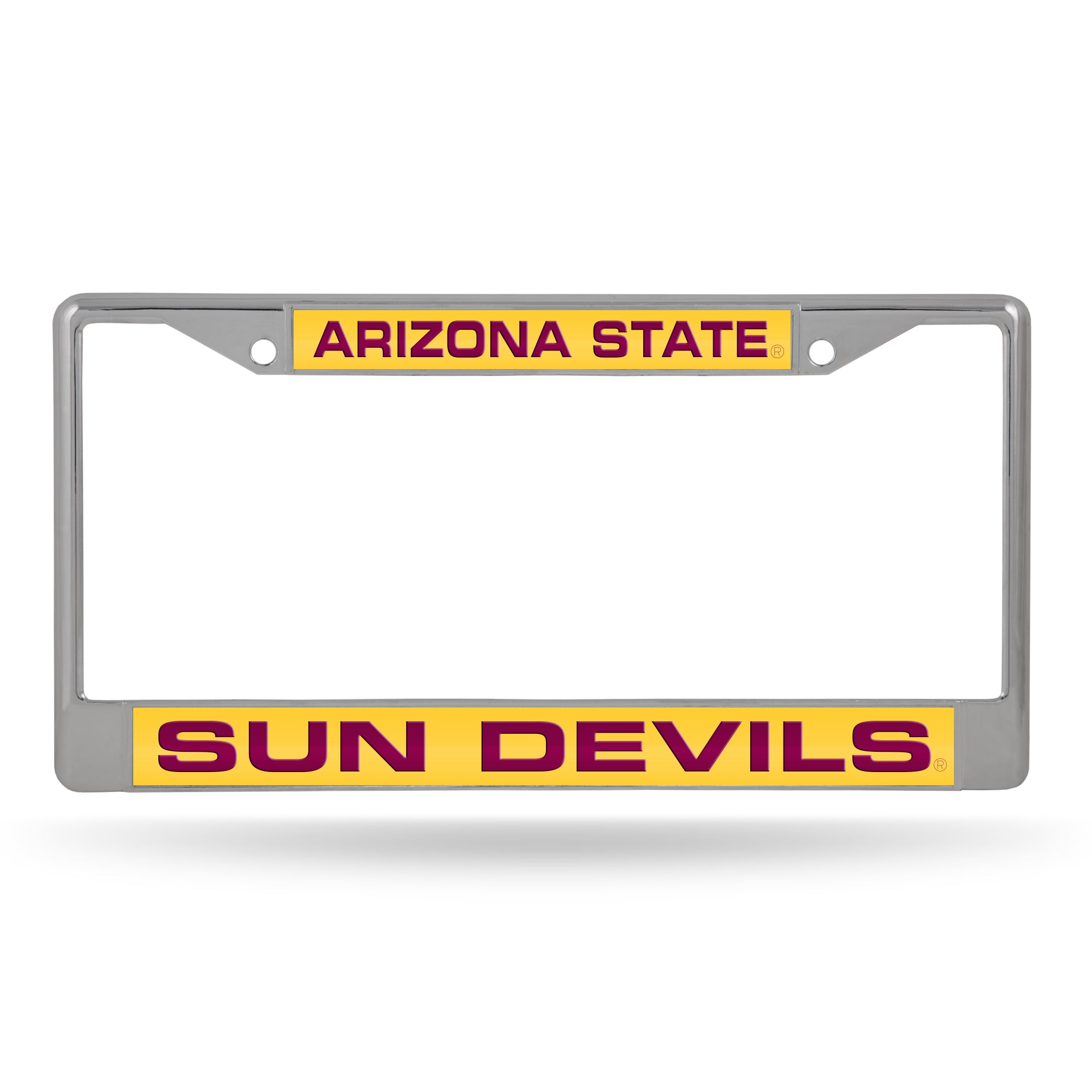 Arizona State Sun Devils Laser Chrome 12 x 6 License Plate Frame