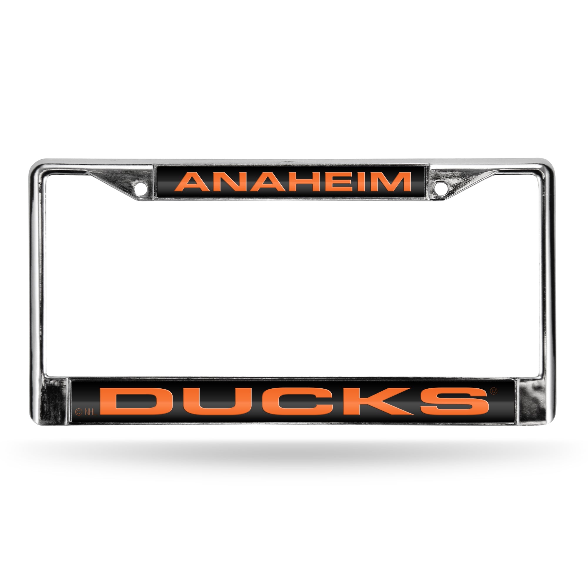 Anaheim Ducks Laser Chrome 12 x 6 License Plate Frame