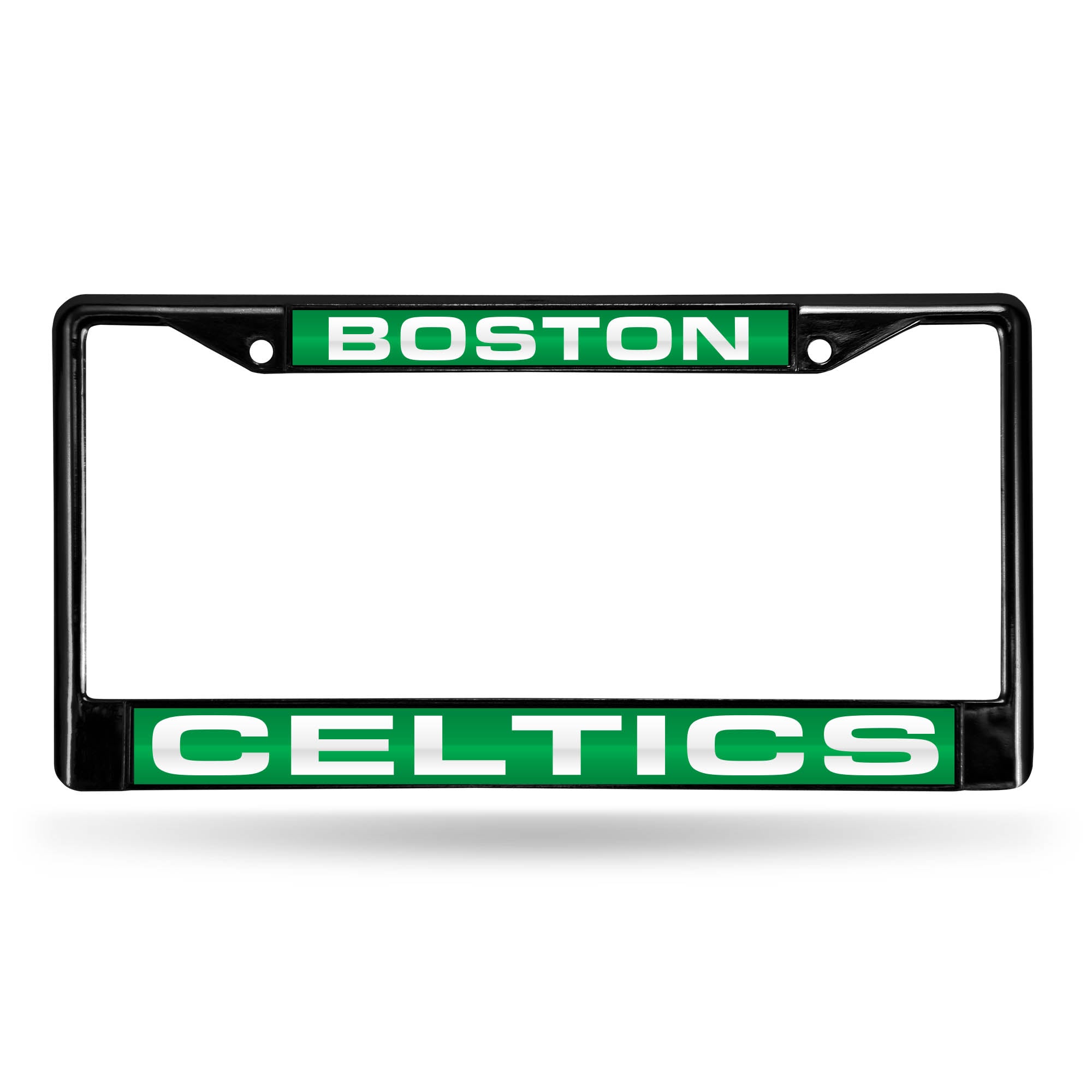 Boston Celtics Black Laser Chrome 12 x 6 License Plate Frame
