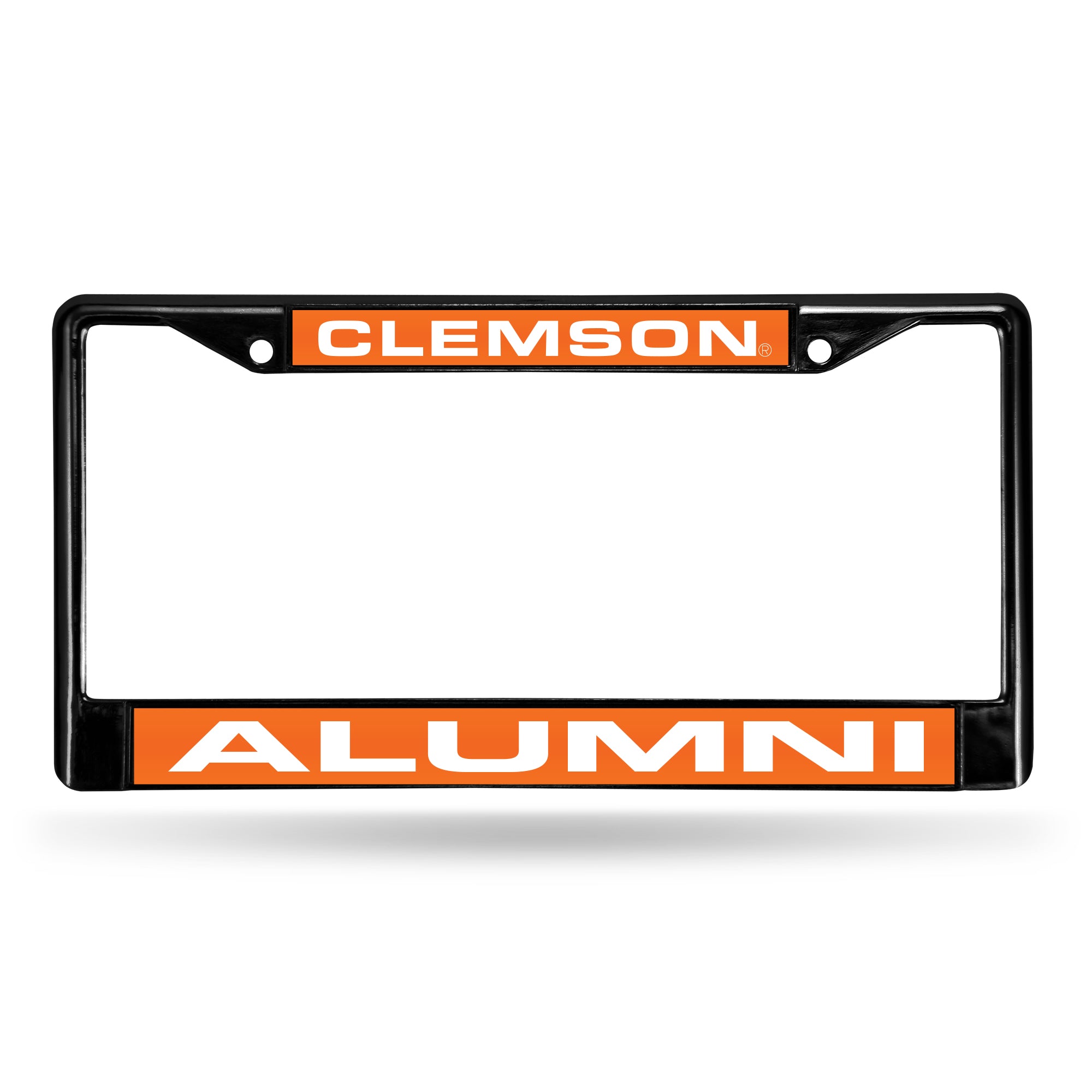 Clemson Tigers Black Laser Chrome 12 x 6 License Plate Frame