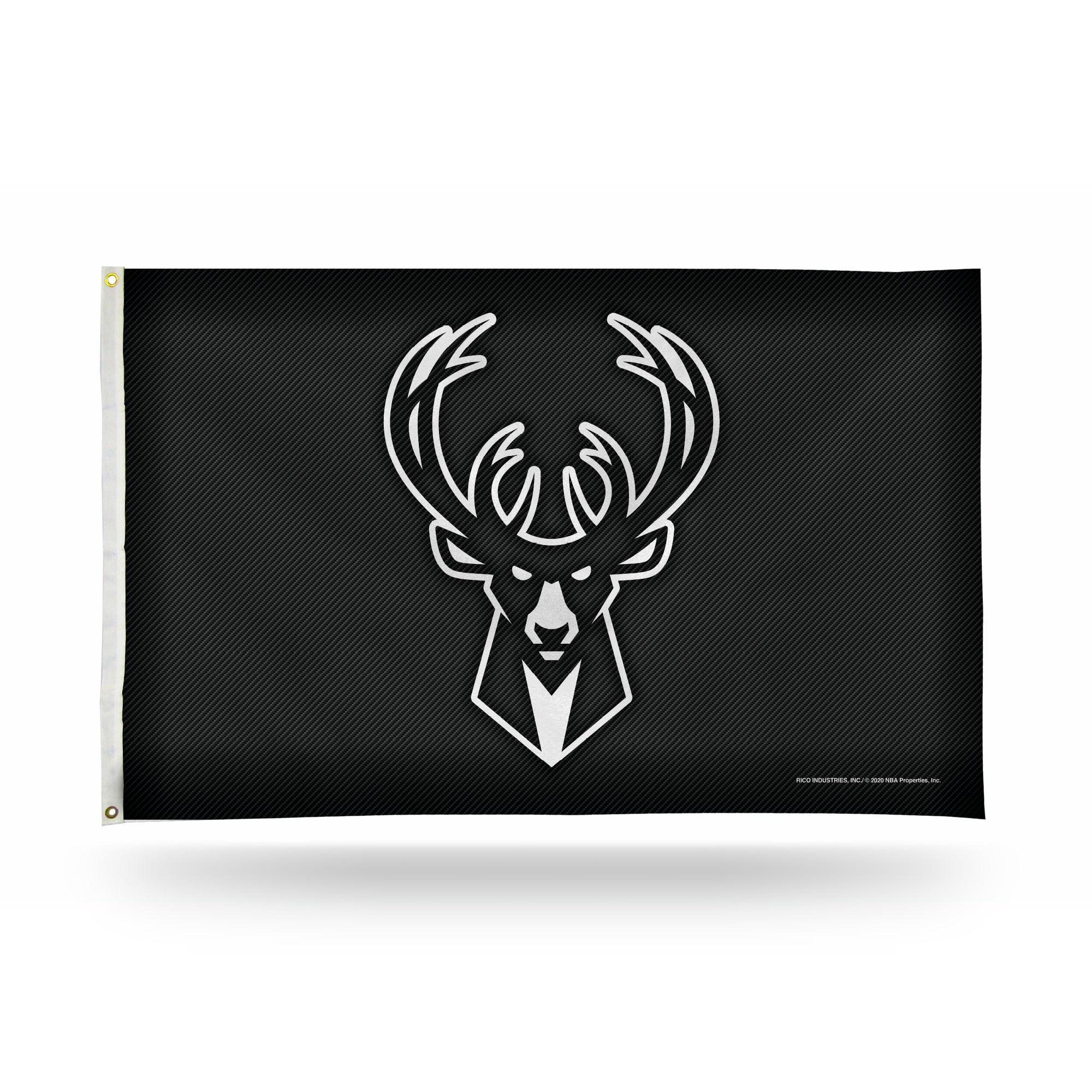 Milwaukee Bucks 3x5 Premium Banner Flag - Carbon Fiber Design