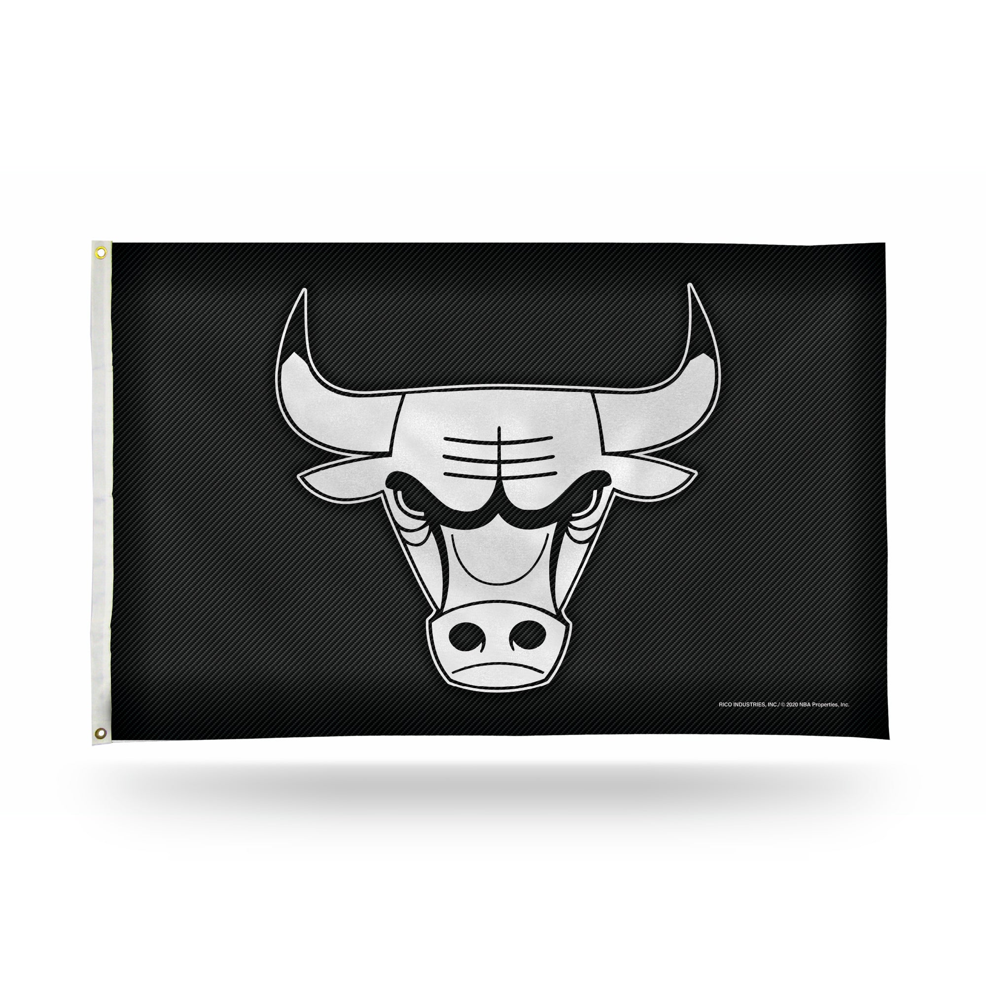 Chicago Bulls 3x5 Premium Banner Flag - Carbon Fiber Design