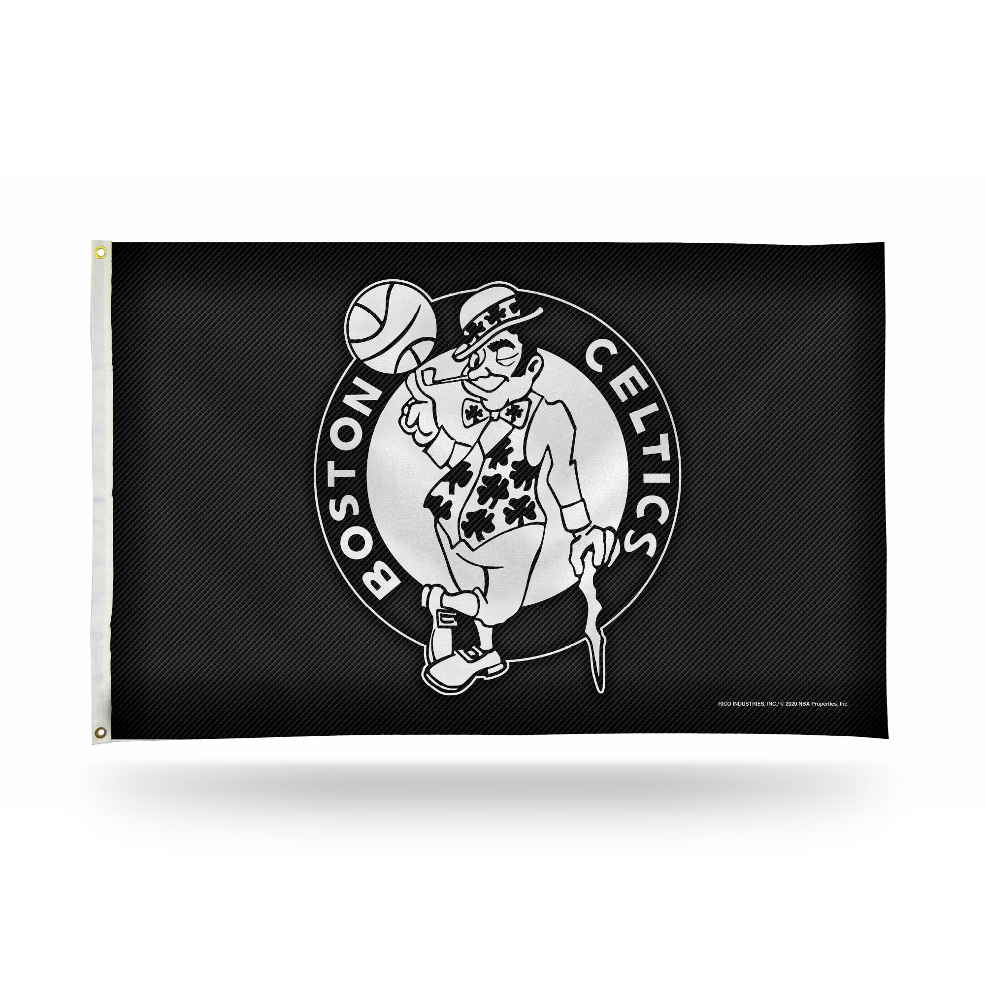 Boston Celtics 3x5 Premium Banner Flag - Carbon Fiber Design
