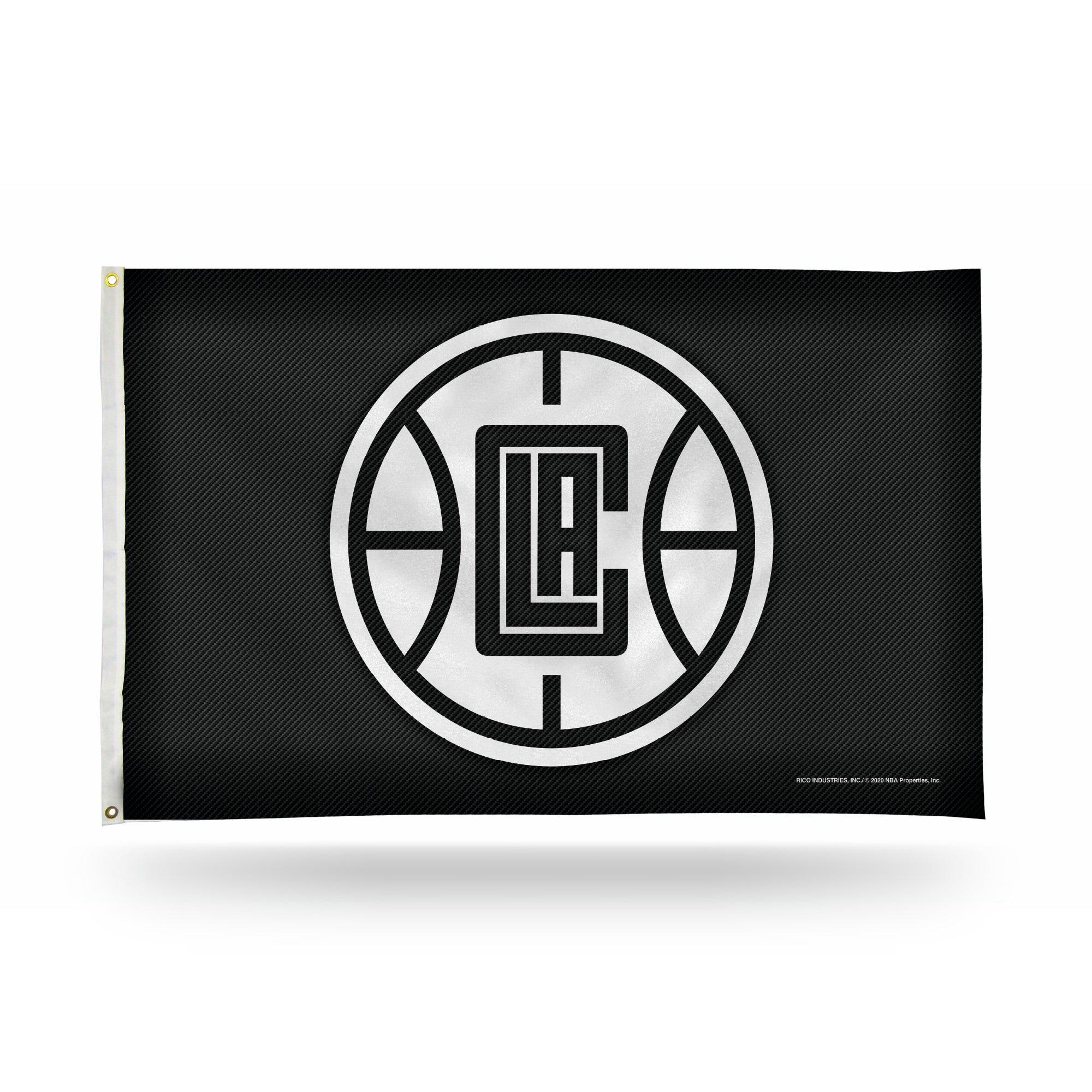 Los Angeles Clippers 3x5 Premium Banner Flag - Carbon Fiber Design
